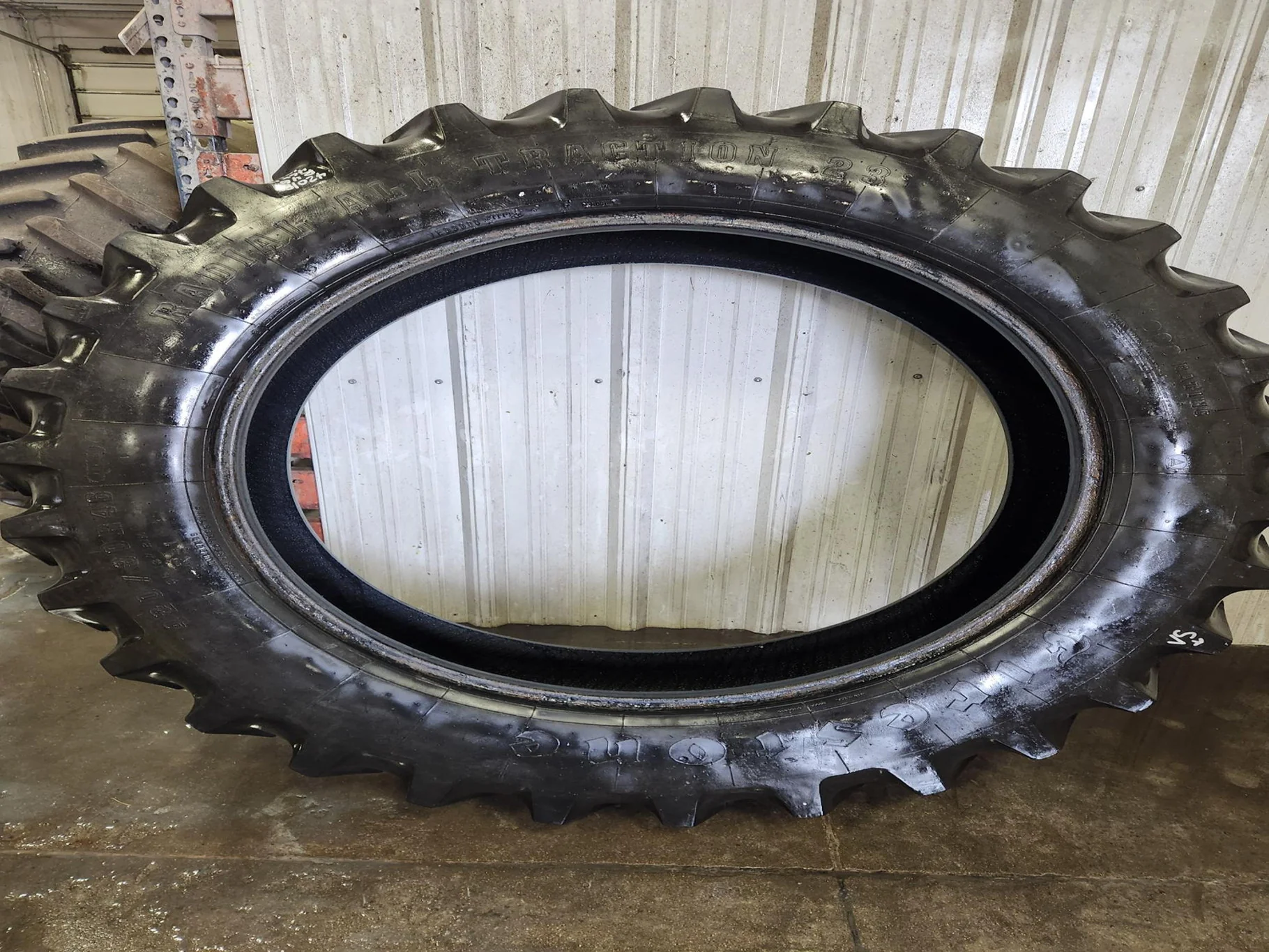 Used 420/80R46 151B Firestone Radial All Traction 23 TL R-1 75% image 2