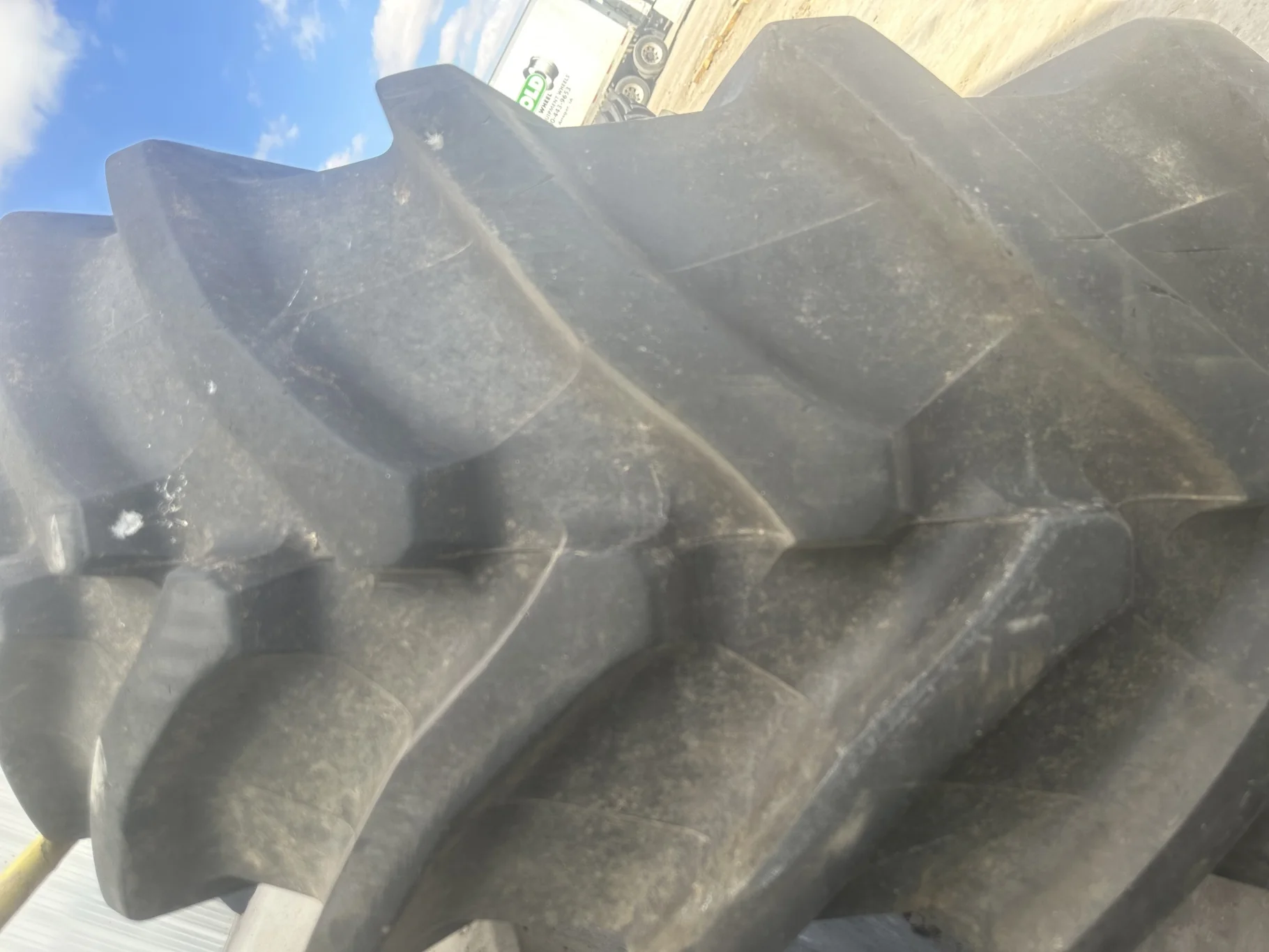 Used IF750/75R46 Trelleborg TM1000 High Power R-1W (186D) TL 90% (Light Stubble, Lug Cuts) image 3