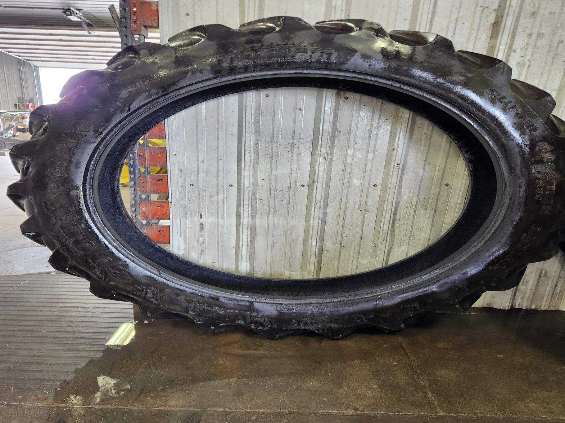 Used 380/90R54 152D Goodyear Super Traction Radial R-1W 95% image 5