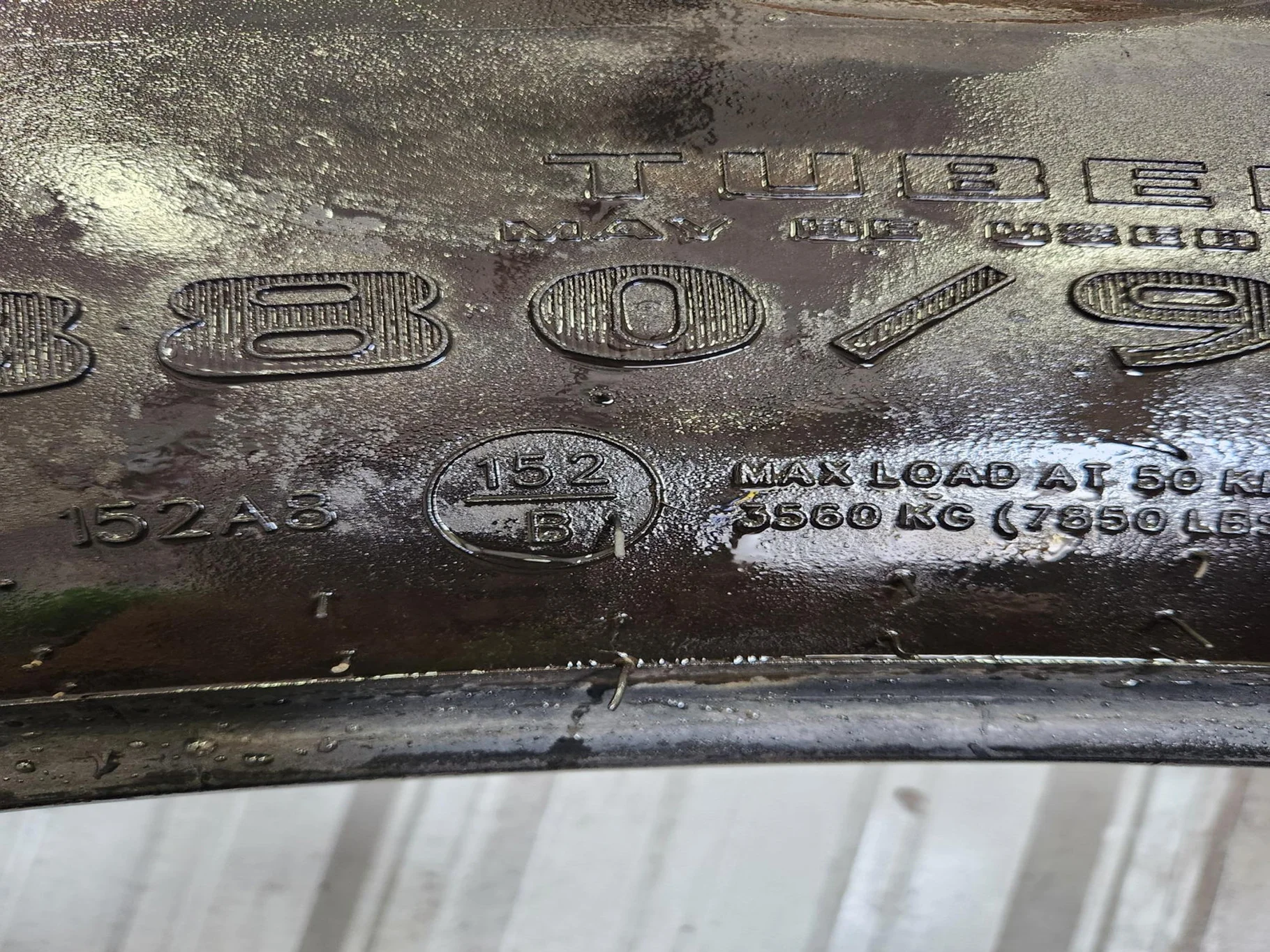 Used 380/90R54 152D Goodyear Super Traction Radial R-1W 95% image 6