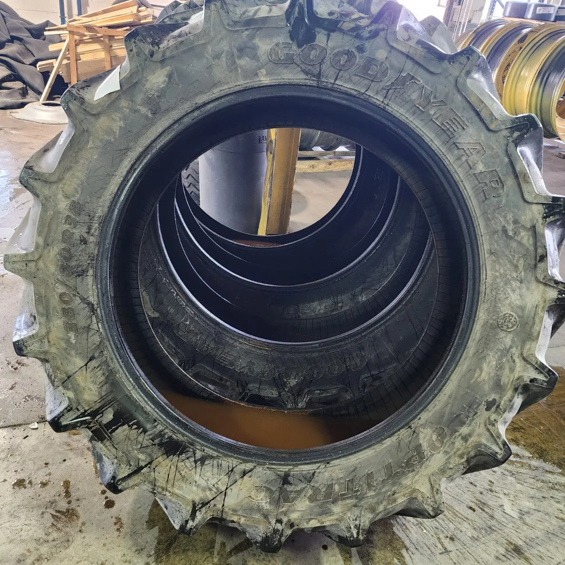 Used 380/80R38 142D Goodyear Optitrac TT R-1W 95-100% image 4