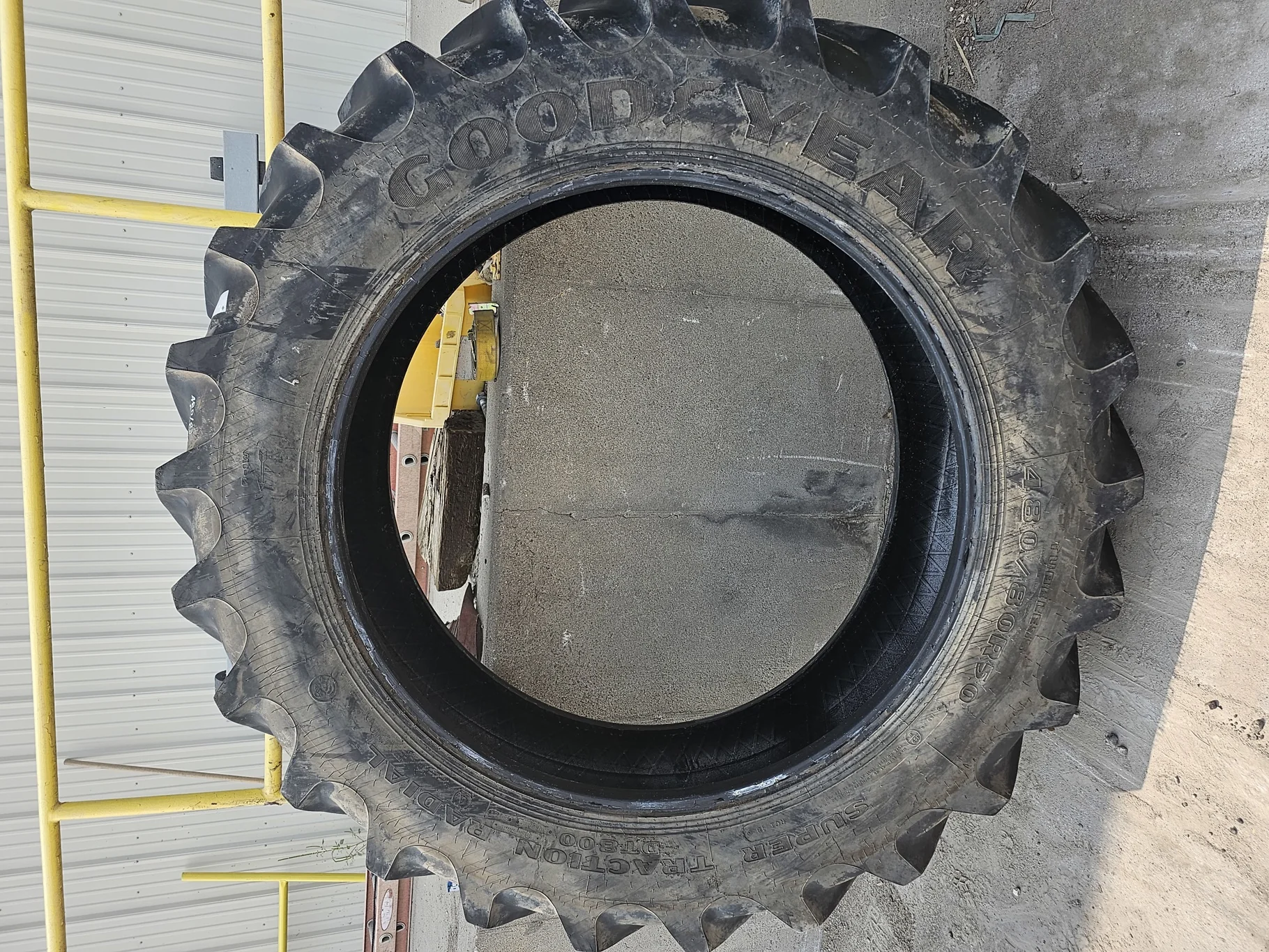 Used 480/80R50 Goodyear Super Traction Radial DT800 R-1W (159D) 90% (Lug Cuts) - Good Condition image 2