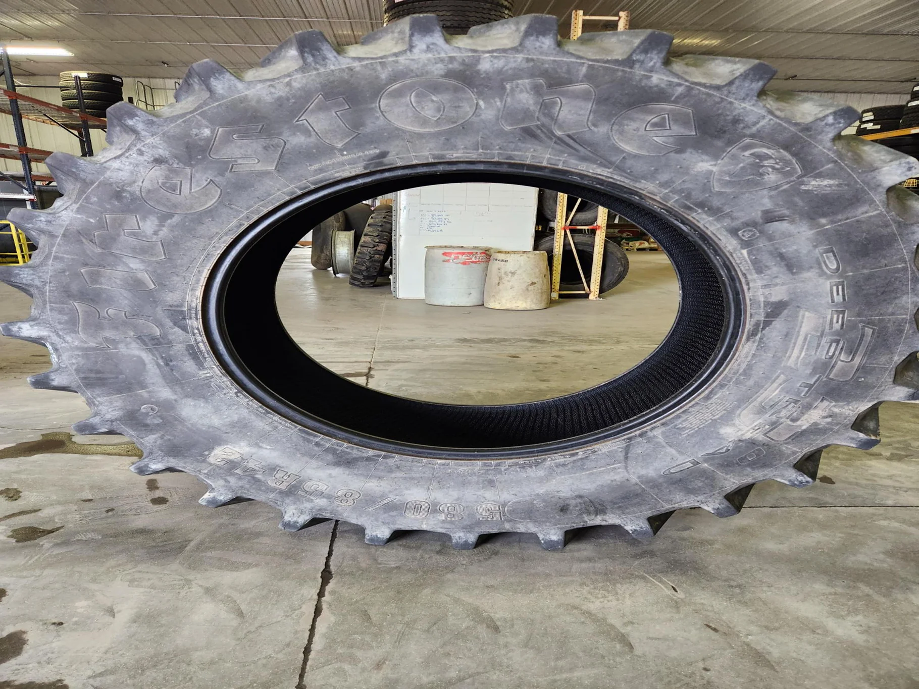 Used 580/85R42 166B Firestone Radial DT 23 R1W TL 85% image 3