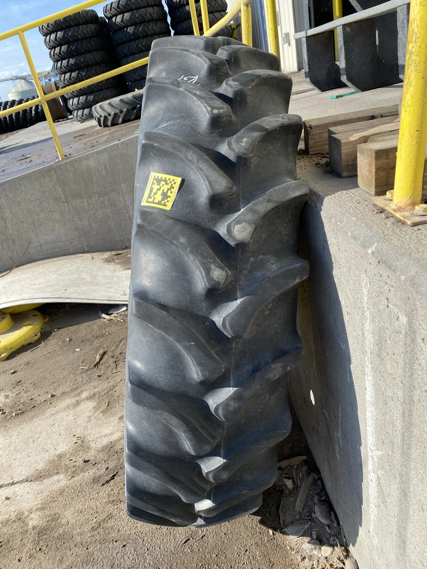 Used 380/80R38 142A8 Firestone Radial All Traction Deep Tread R-1W TL 65%
