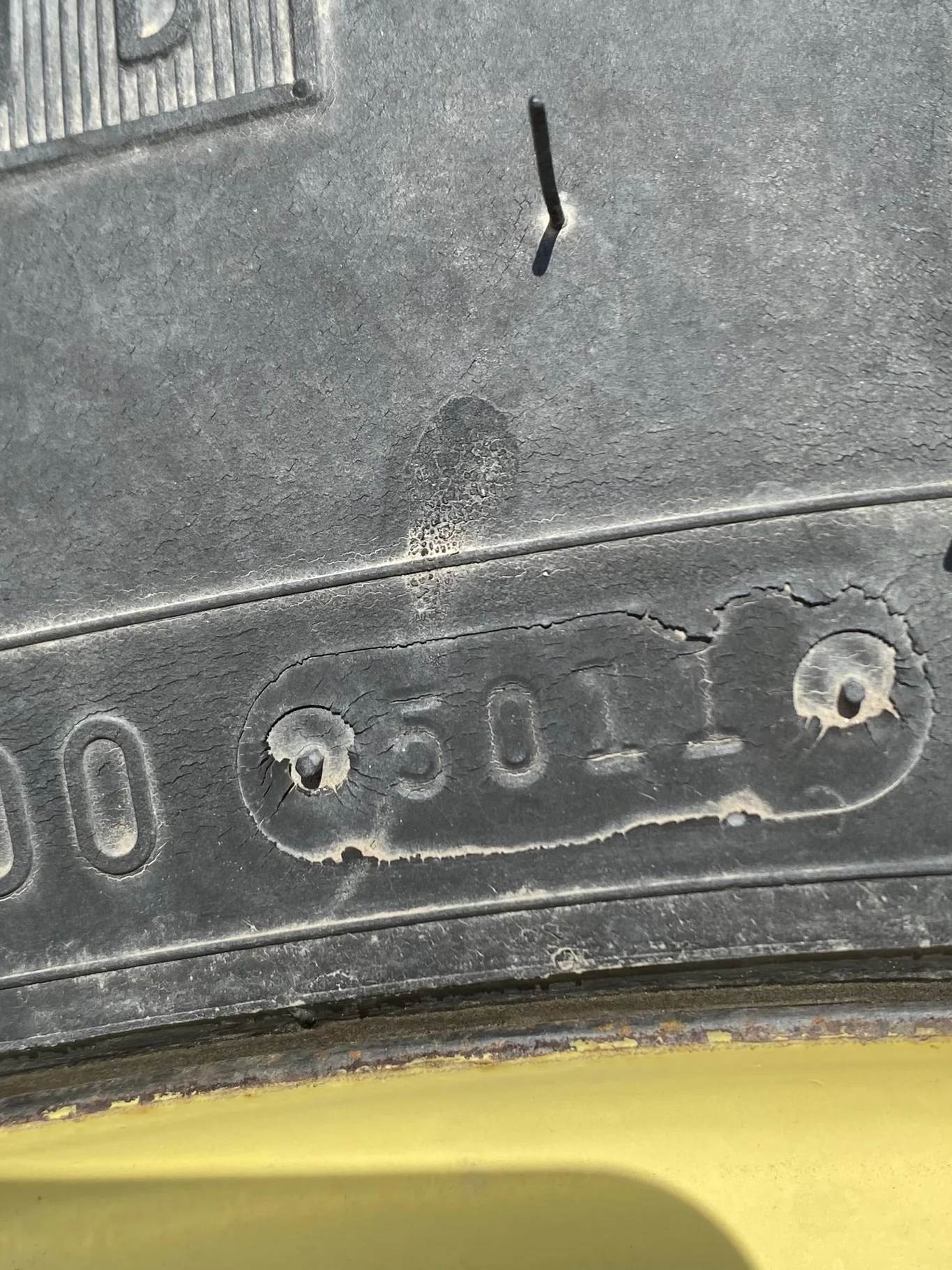 Used 380/80R38 142A8 Firestone Radial All Traction Deep Tread R-1W TL 65% image 2