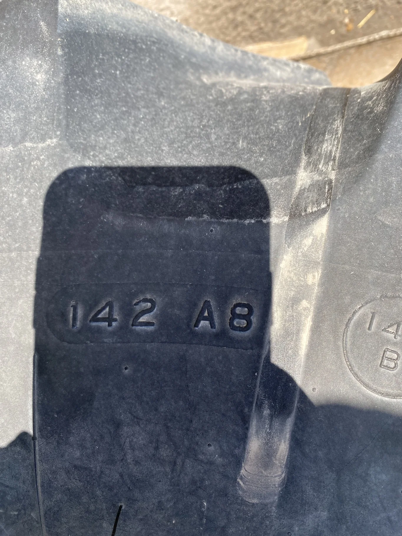 Used 380/80R38 142A8 Firestone Radial All Traction Deep Tread R-1W TL 65% image 3