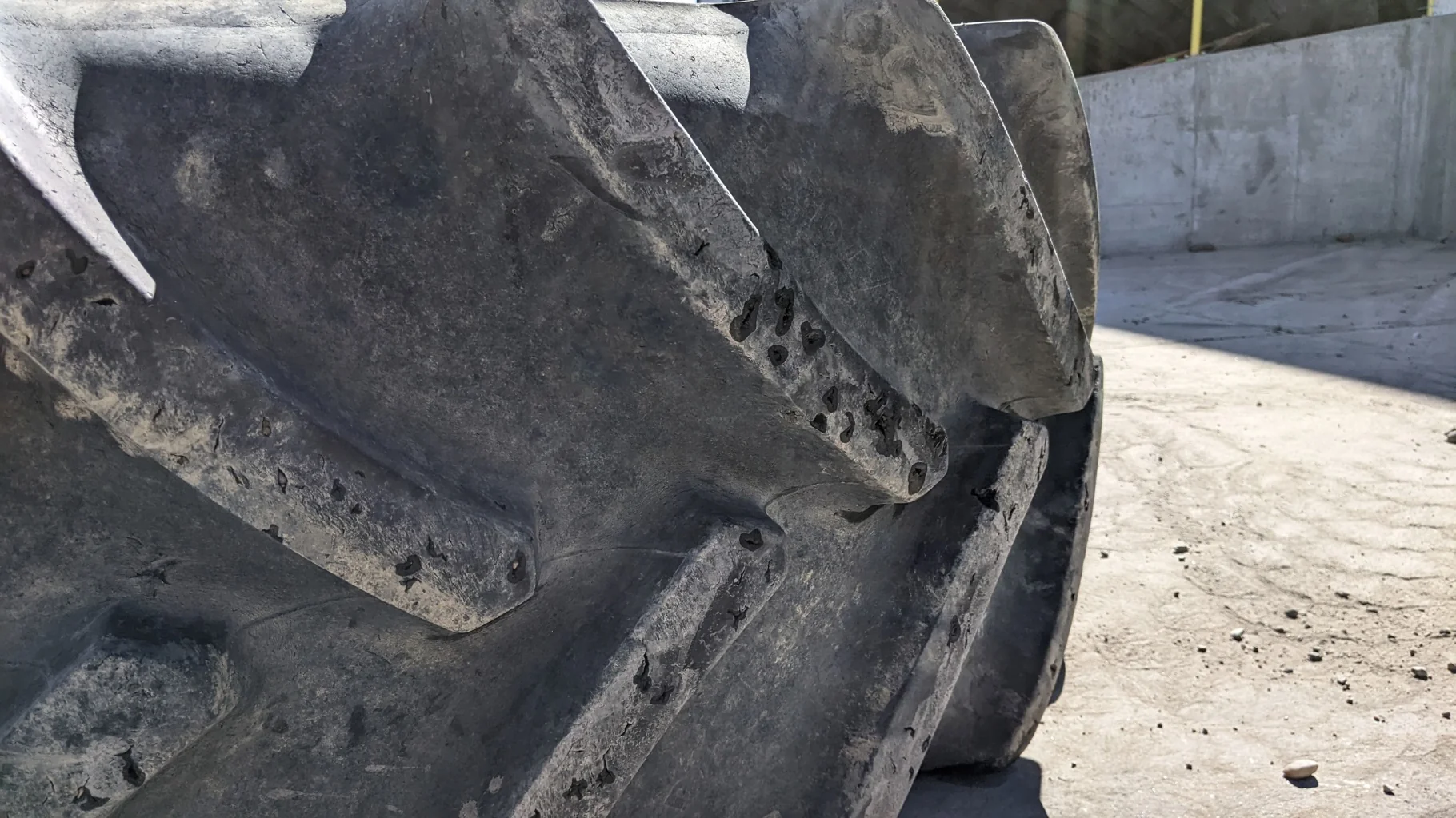 Used 580/70R38 155A8 Goodyear Optitrac R-1W TL 85% image 3