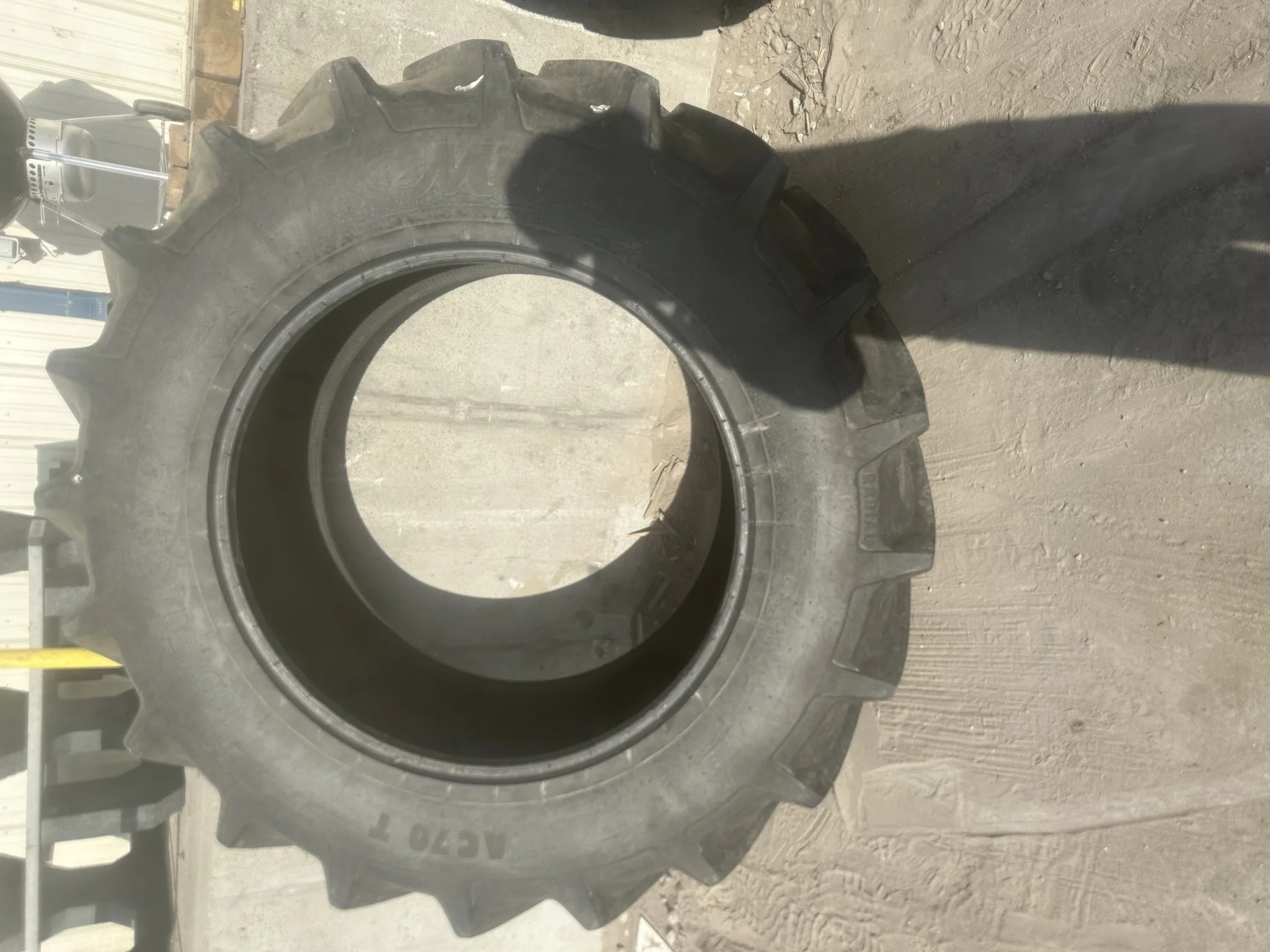 Used 480/70R34 Mitas AC70 G 143A8/143B TL 80% - Good Condition (Stubble, Lug Cuts, Slight W image 2