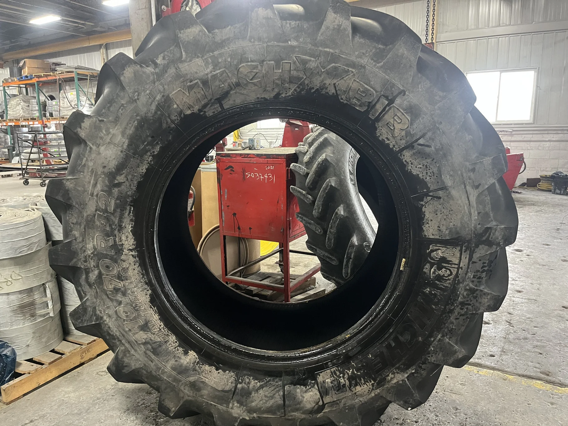 Used 710/70R42 Michelin MachXBib R-1W 173D TL 80%