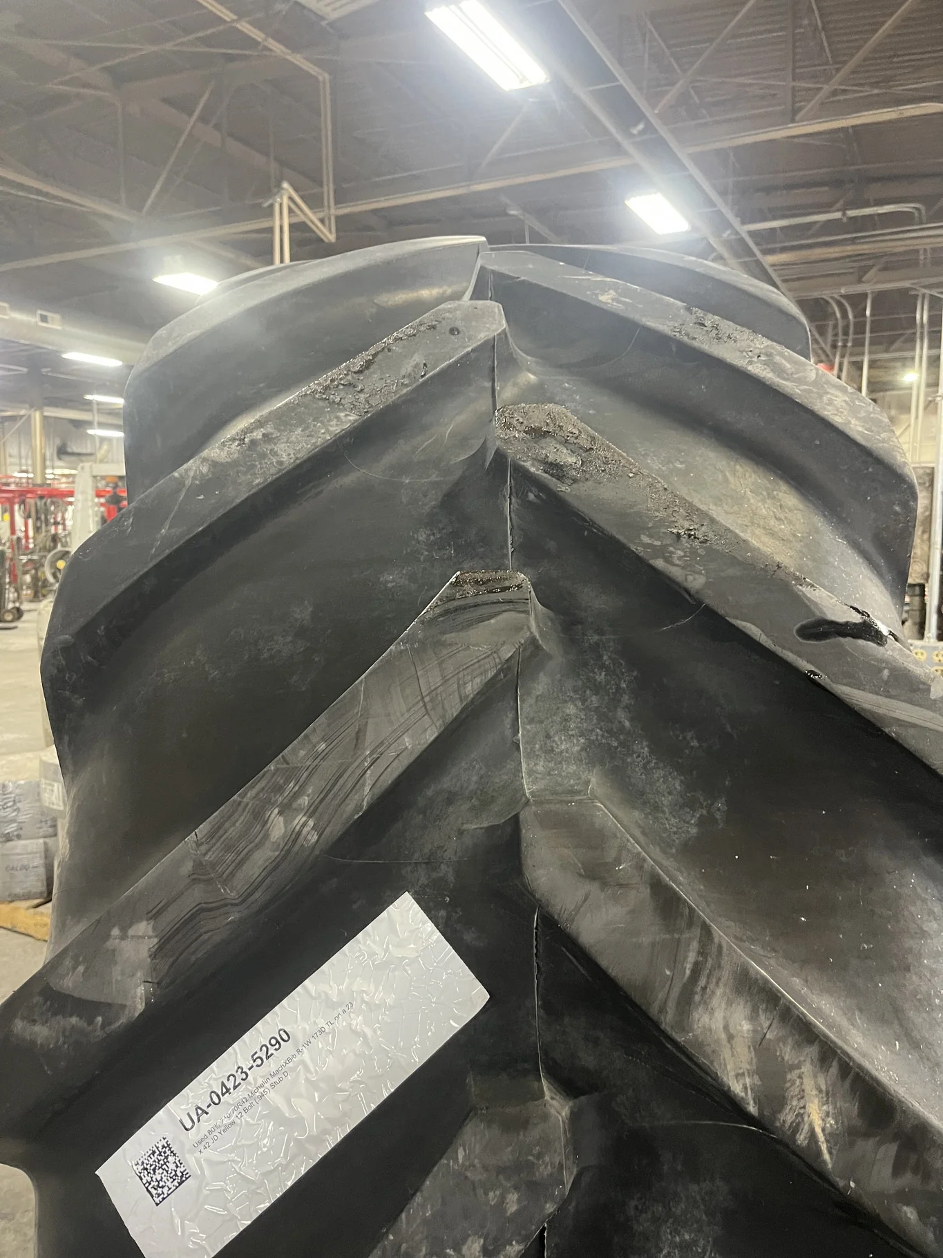 Used 710/70R42 Michelin MachXBib R-1W 173D TL 80% image 2