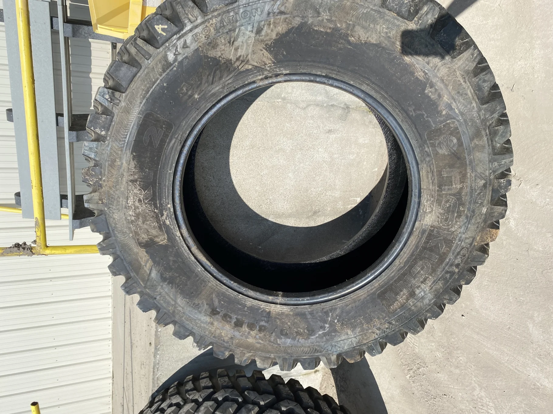 Used 480/80R34 Nokian Tri 2 (155D) TL 75% - Excellent Condition  _x000D_ (Lug Cuts, Lug Stubble, Cut image 3