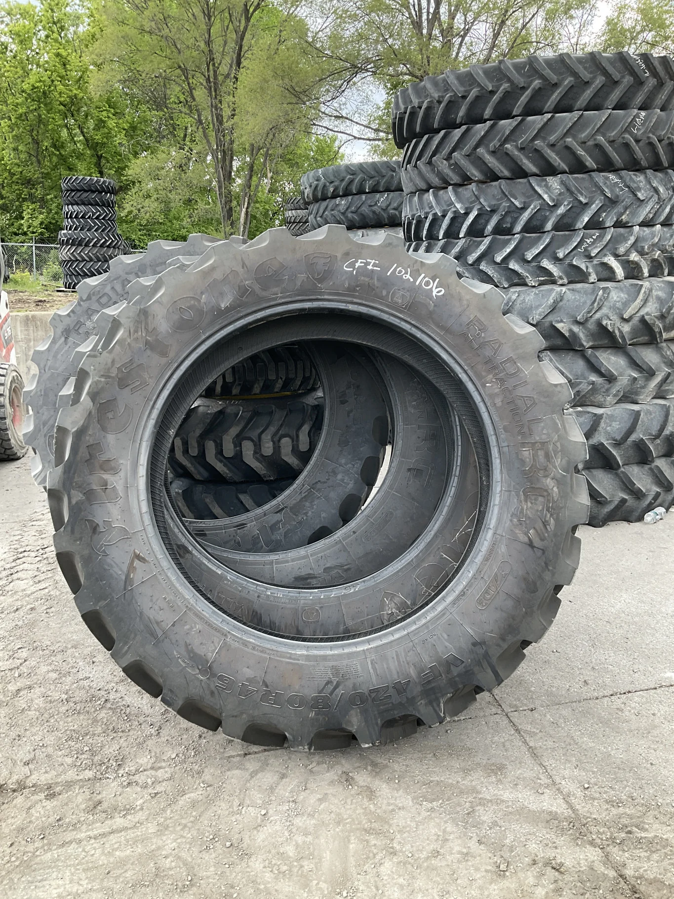 Used VF420/80R46 175D Firestone Radial ATRC TL R-1W 95-100%