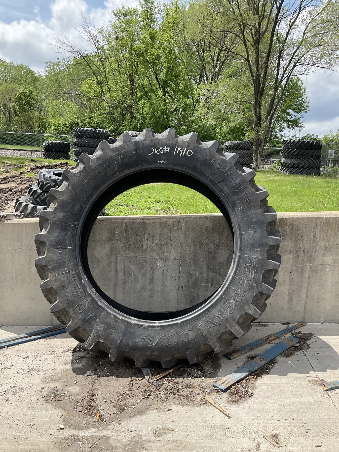 Used 480/80R50 159B Firestone Radial DT23 TL R-1W 70-75%