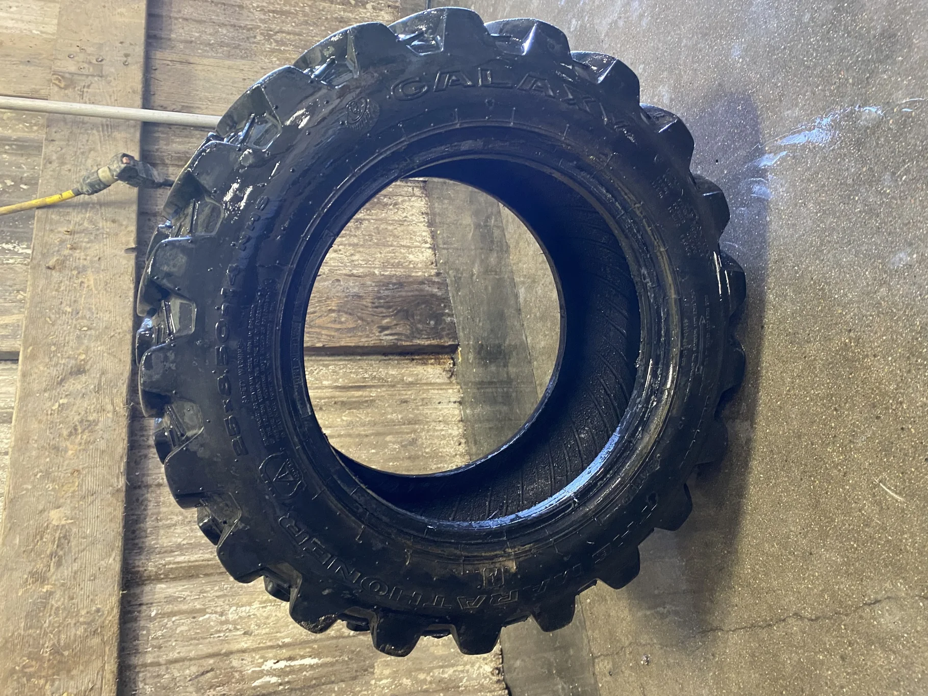 Used 25X8.50-14 Galaxy Marathoner R-4 C(6Ply) TL 85% - Good Condition