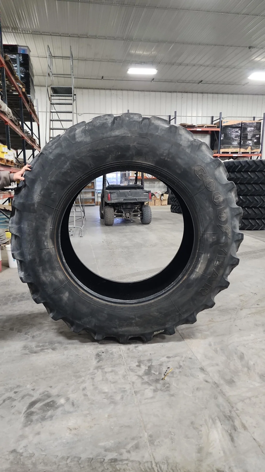 Used 520/85R42 157A8 Goodyear Ultra Torque DT712 R-1 TL 80% image 3