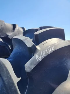 Used IF520/85R42 Goodyear Optitrac 169D 94% ( side wall cut; lug stubble; Between tread cuts) image 3
