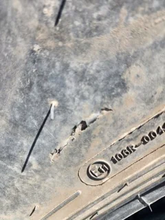 Used IF520/85R42 Goodyear Optitrac 169D 94% ( side wall cut; lug stubble; Between tread cuts) image 7