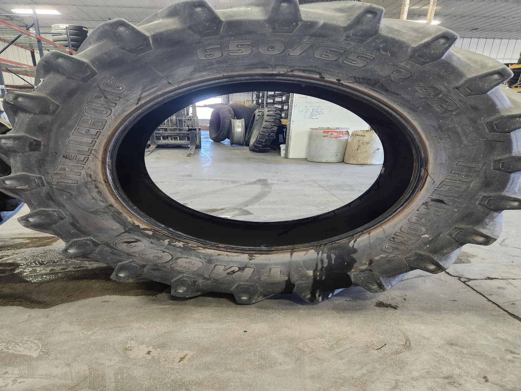 Used 650/65R42 158D Trelleborg TM800 High Speed R-1W TL 75% image 2