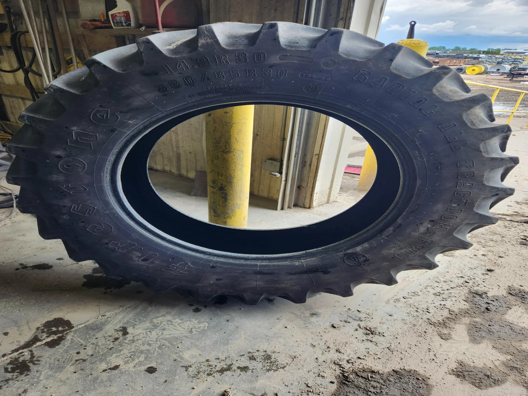 Used 380/85R30 135B Firestone Radial All Traction FWD R-1 TL 60% image 2