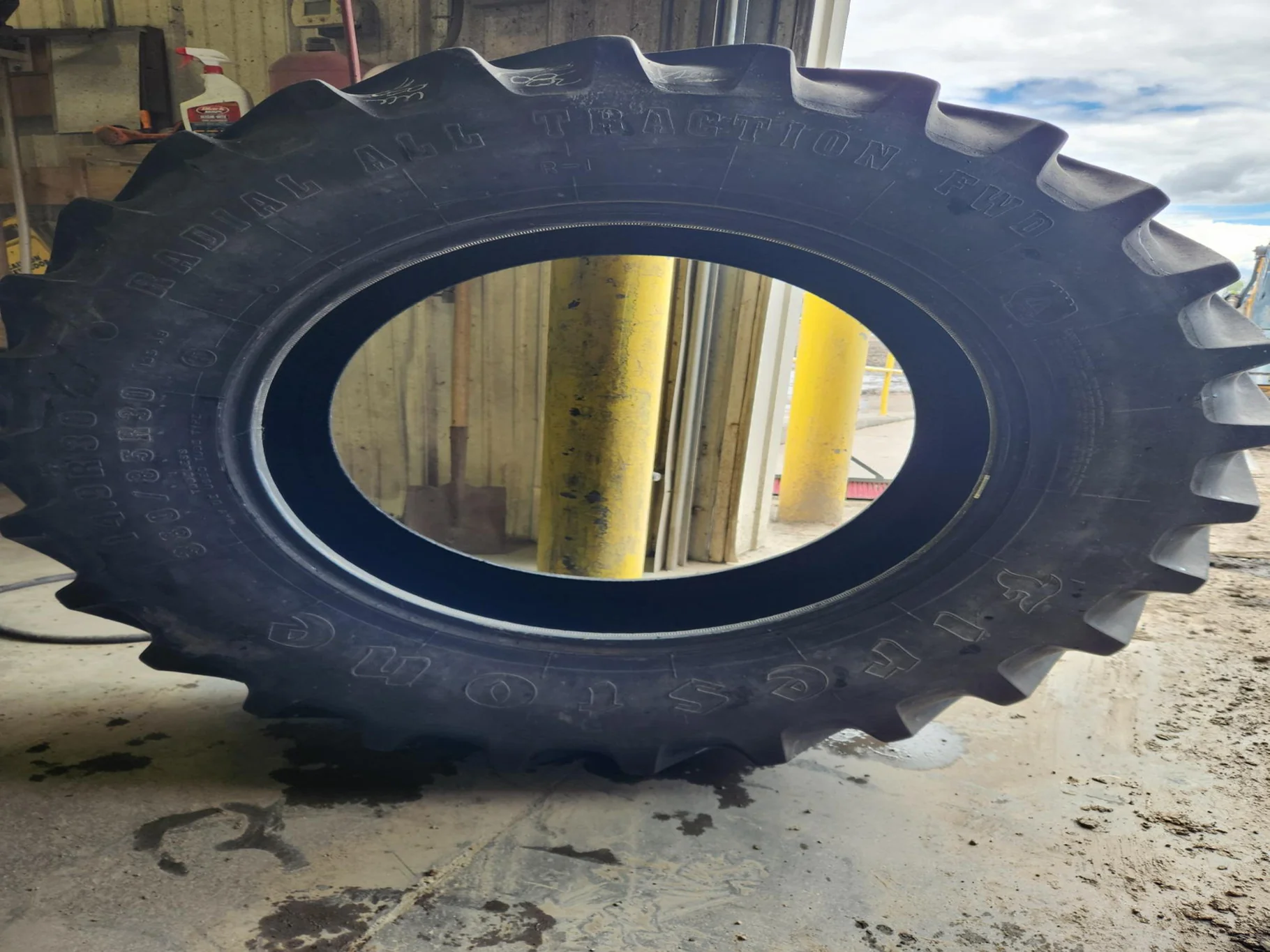 Used 380/85R30 135B Firestone Radial All Traction FWD R-1 TL 60% image 5