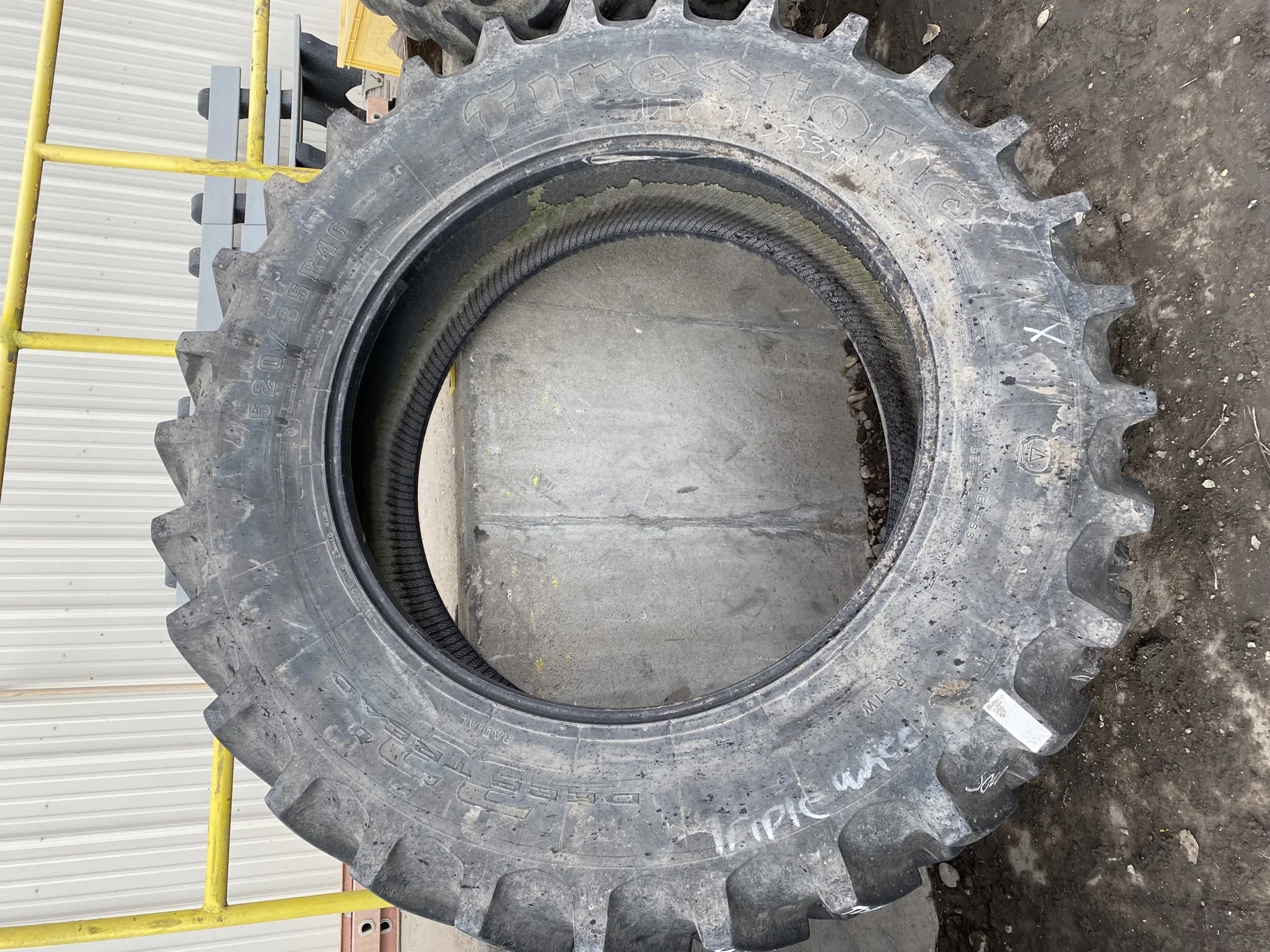 Used 520/85R46 158B Firestone Radial Deep Tread 23 TL R-1W 90% image 2