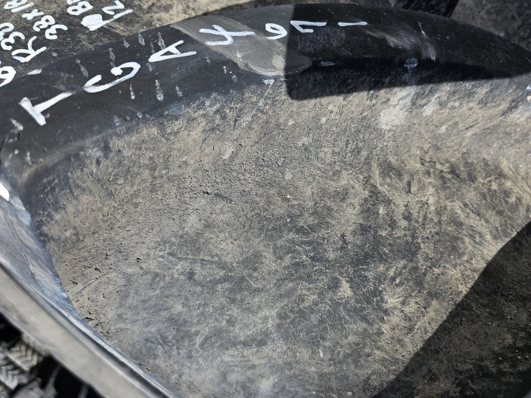 Used 650/65R38 Goodyear Optitrac R-1W (166D) TL 90% (Stubble, Lug Cuts, Slight Weathering) - Good Co image 4
