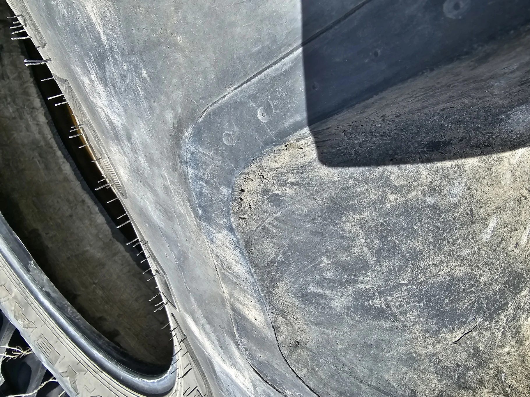 Used 650/65R38 Goodyear Optitrac R-1W (166D) TL 90% (Stubble, Lug Cuts, Slight Weathering) - Good Co image 5