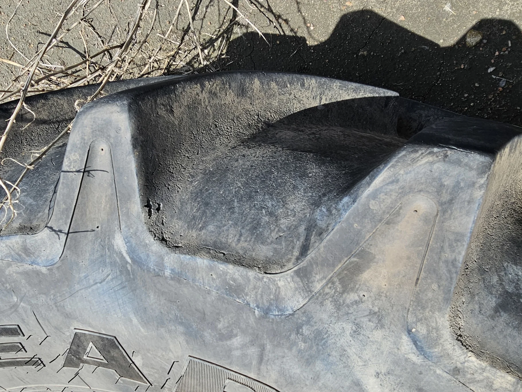 Used 650/65R38 Goodyear Optitrac R-1W (166D) TL 90% (Stubble, Lug Cuts, Slight Weathering) - Good Co image 6