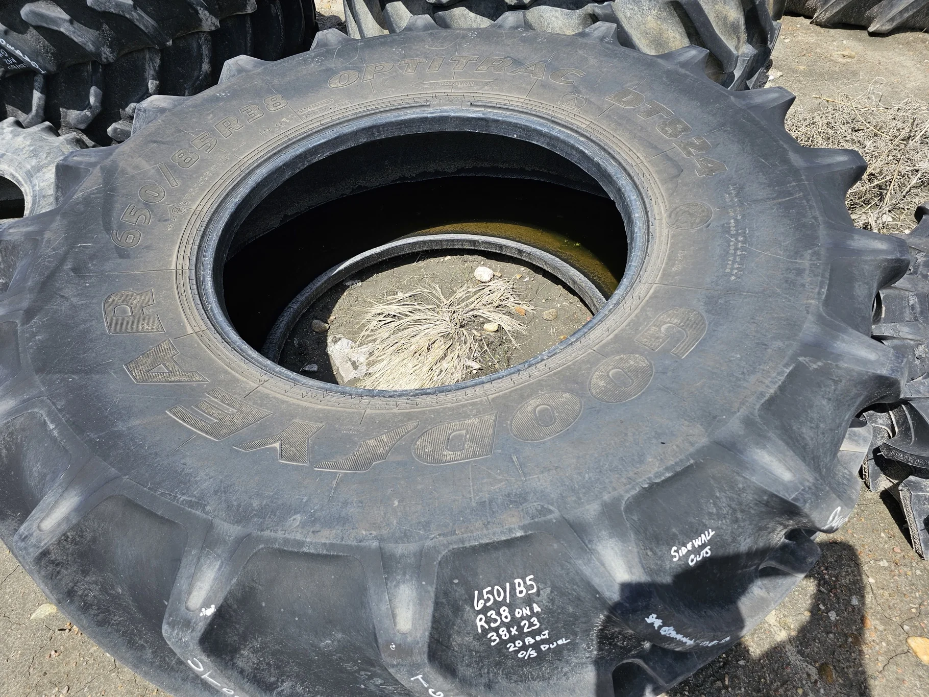 Used 650/85R38 Goodyear Optitrac (173D) R-1W TL 95% image 2