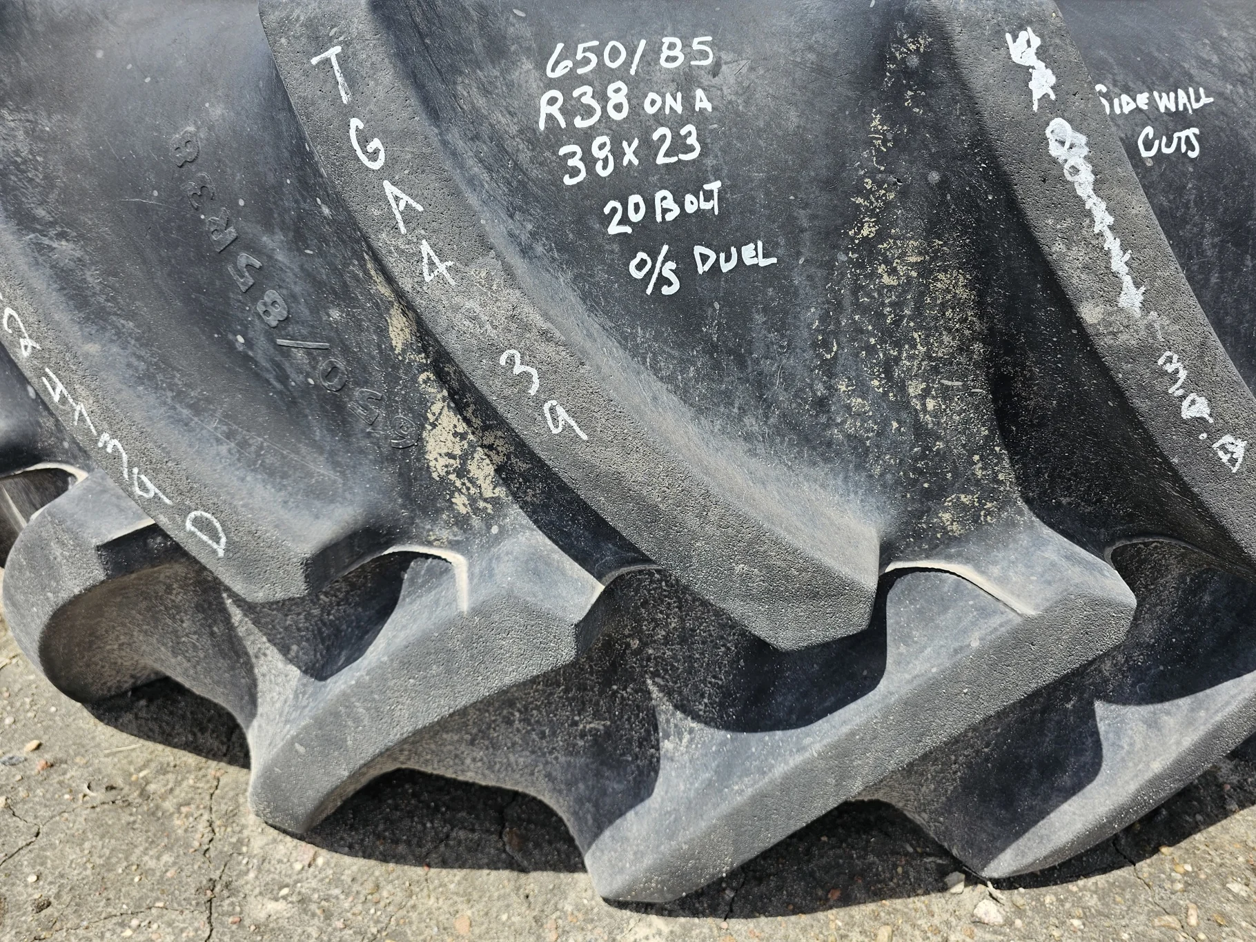 Used 650/85R38 Goodyear Optitrac (173D) R-1W TL 95% image 3
