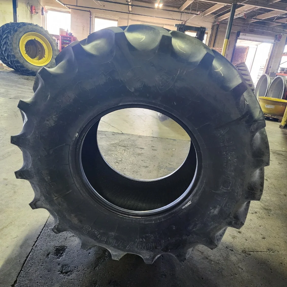 Used 600/70R28 164B Firestone Radial All Traction Deep Tread R-1W TL 85-90%