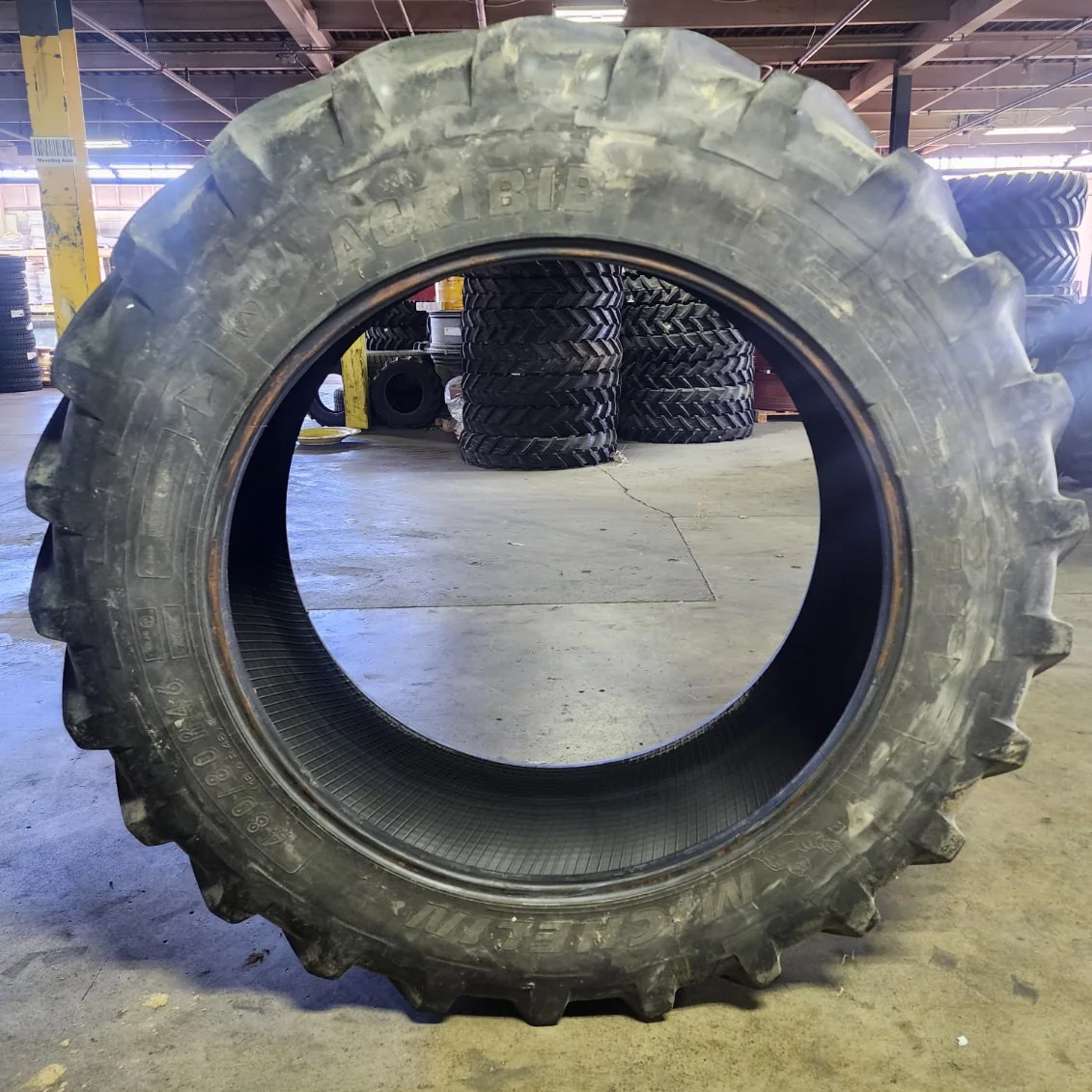 Used 480/80R46 158A8 Michelin Agribib TL R-1W 40-45% image 2