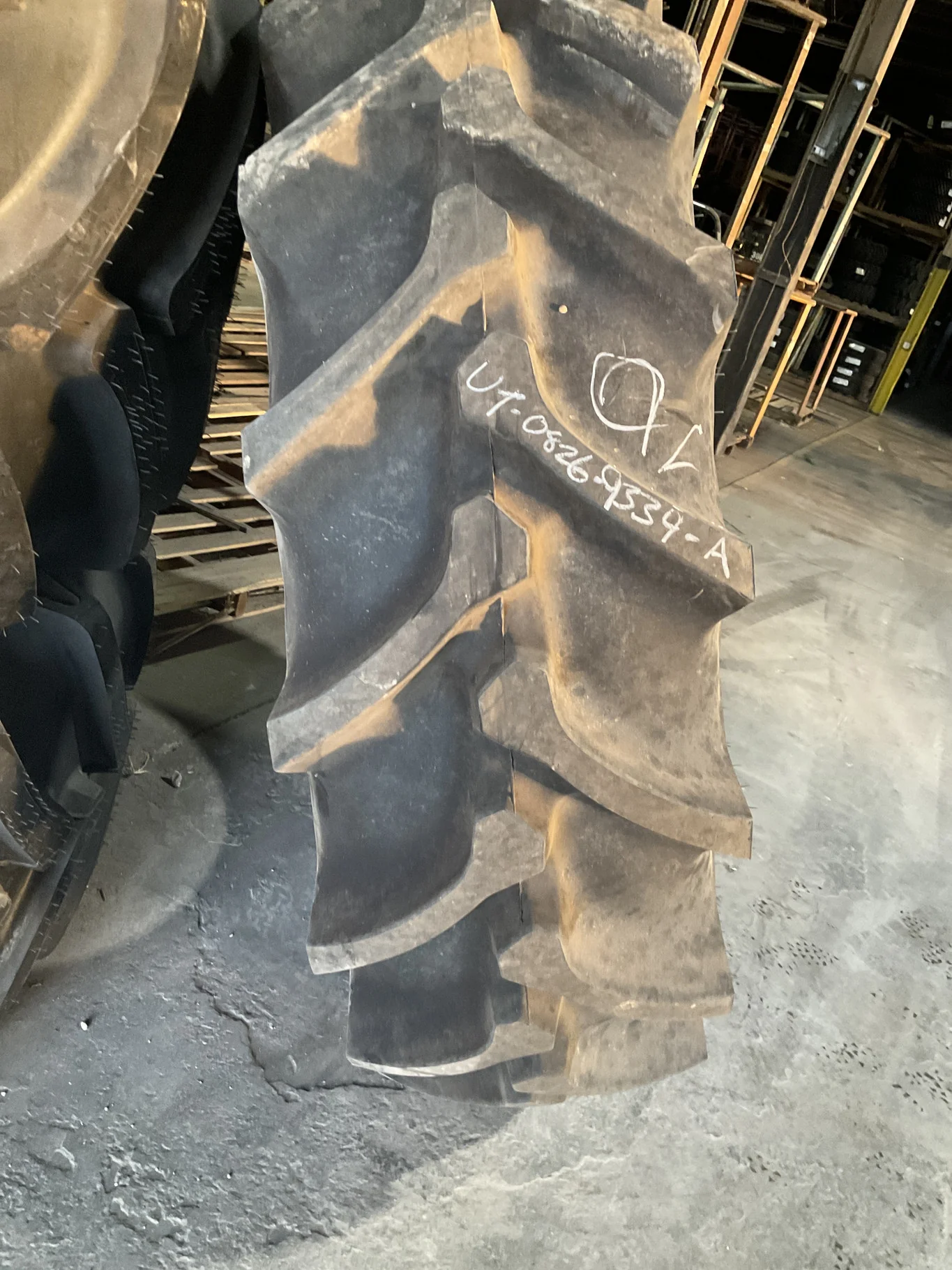 Used 520/85R42 165A8 Firestone Radial Chamion Spade Grip TL R-2 90-95% image 2