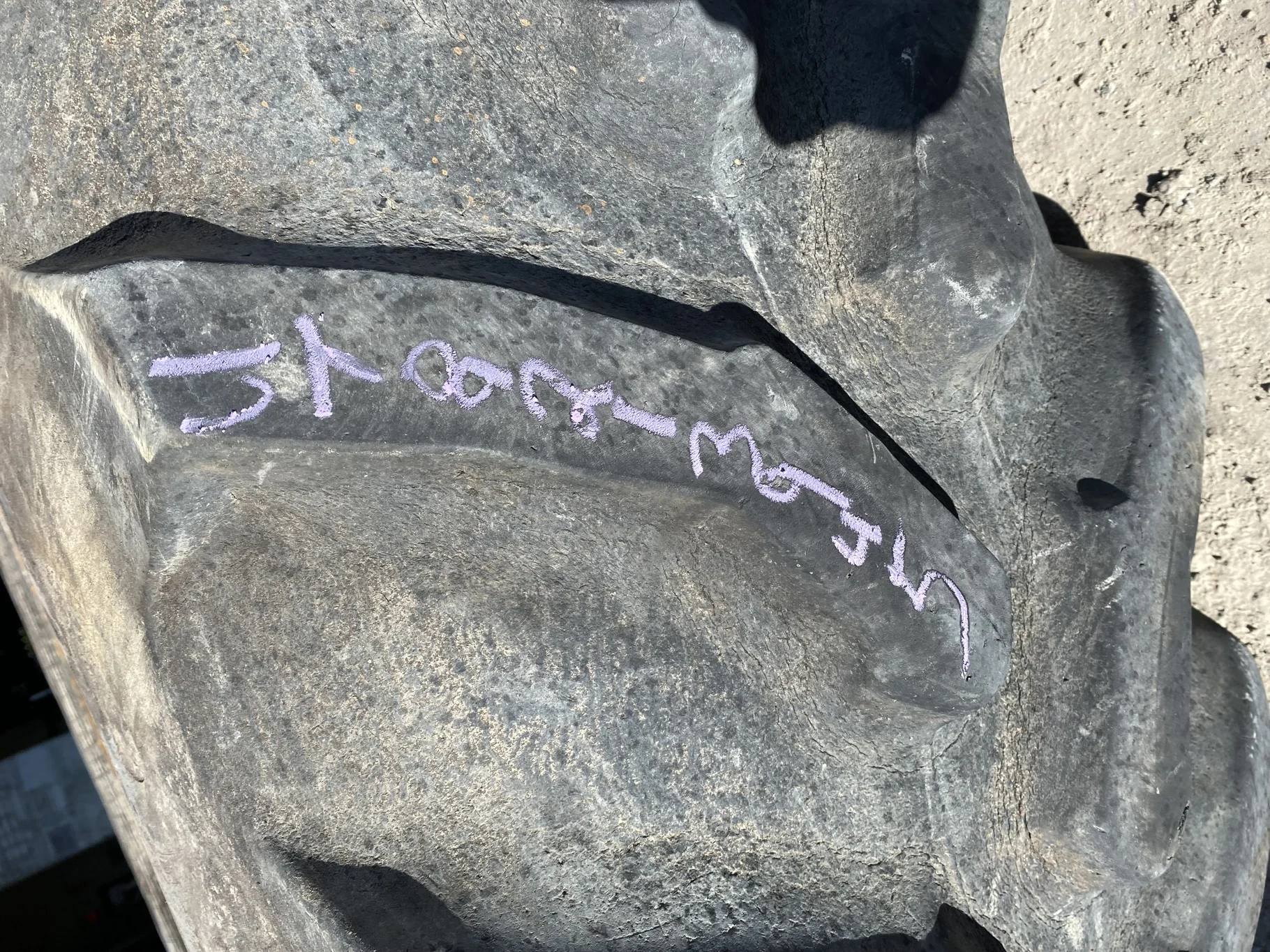 Used 520/85R42 Goodyear Dyna Torque Radial 157A8/B R-1 TL 70% (split between lugs) - Good Condition