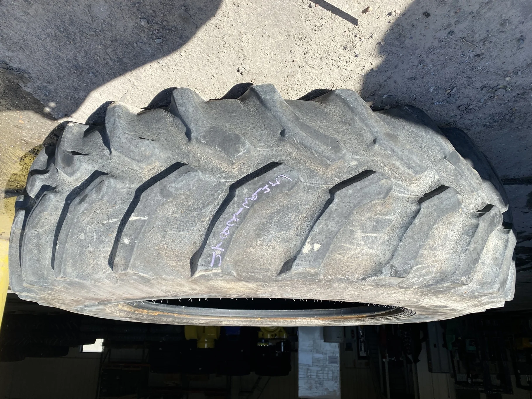 Used 520/85R42 Goodyear Dyna Torque Radial 157A8/B R-1 TL 70% (split between lugs) - Good Condition image 2