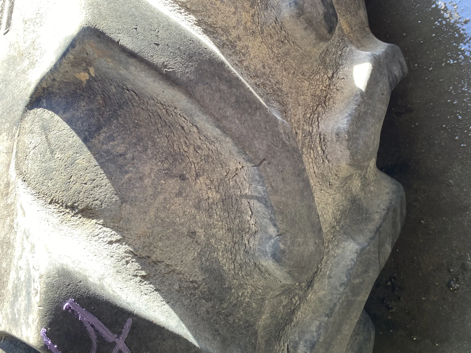 Used 520/85R42 Goodyear Dyna Torque Radial 157A8/B R-1 TL 70% (split between lugs) - Good Condition image 5