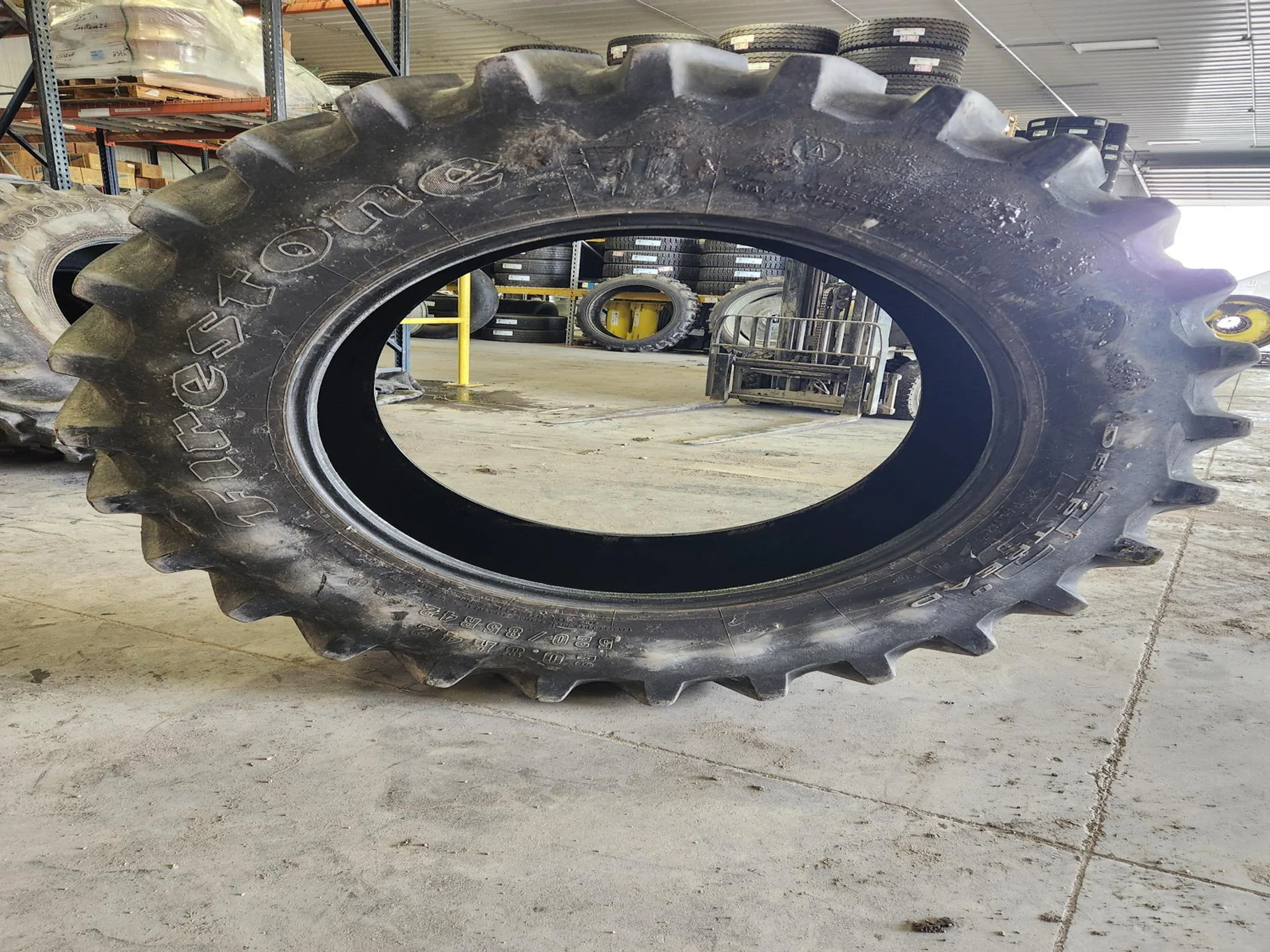 Used 520/85R42 157B Firestone Radial Deep Tread 23 R-1W TL 70% image 2