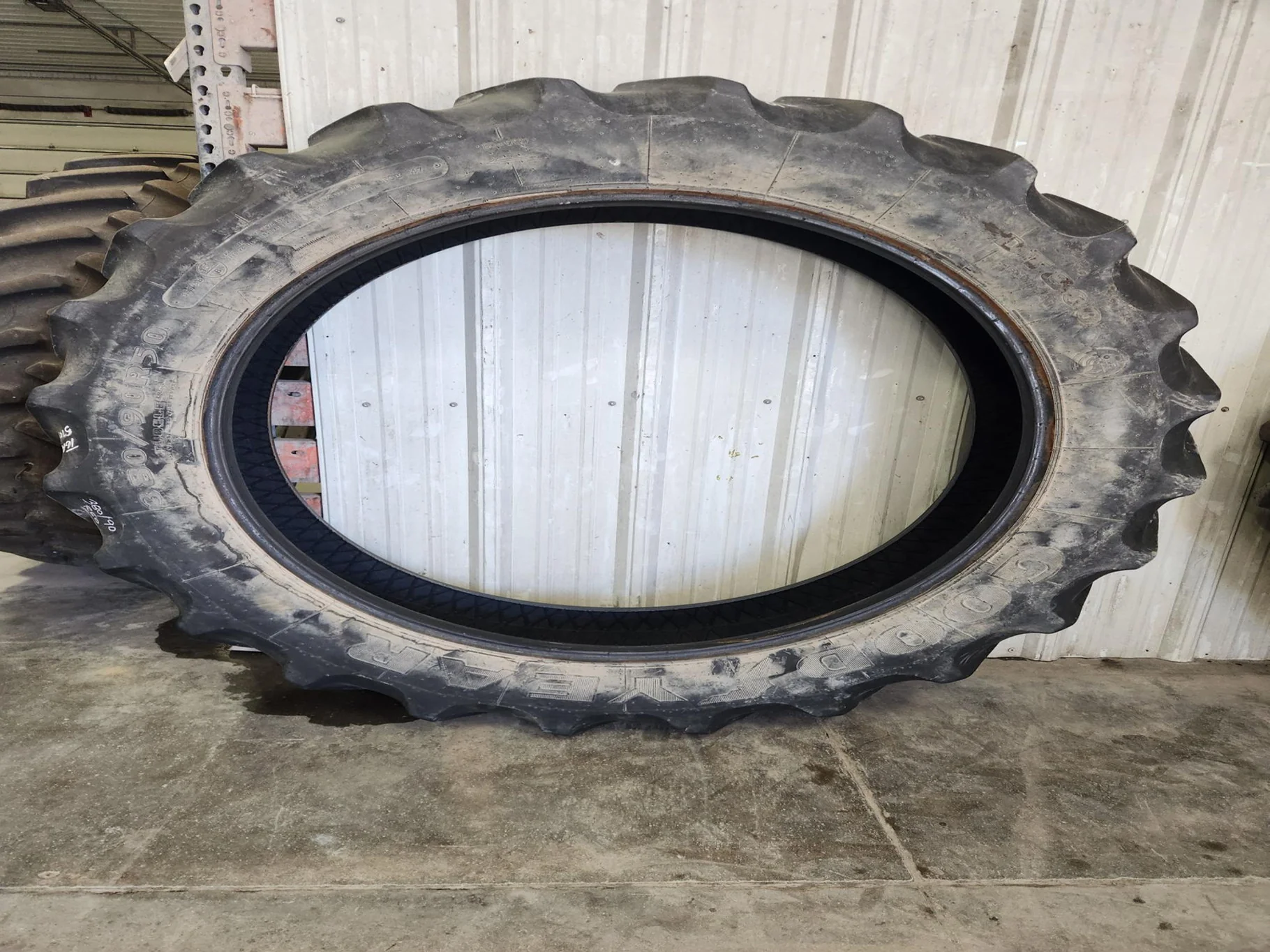 Used 380/90R50 151A8 Goodyear DT800 R-1W TL 65% image 2