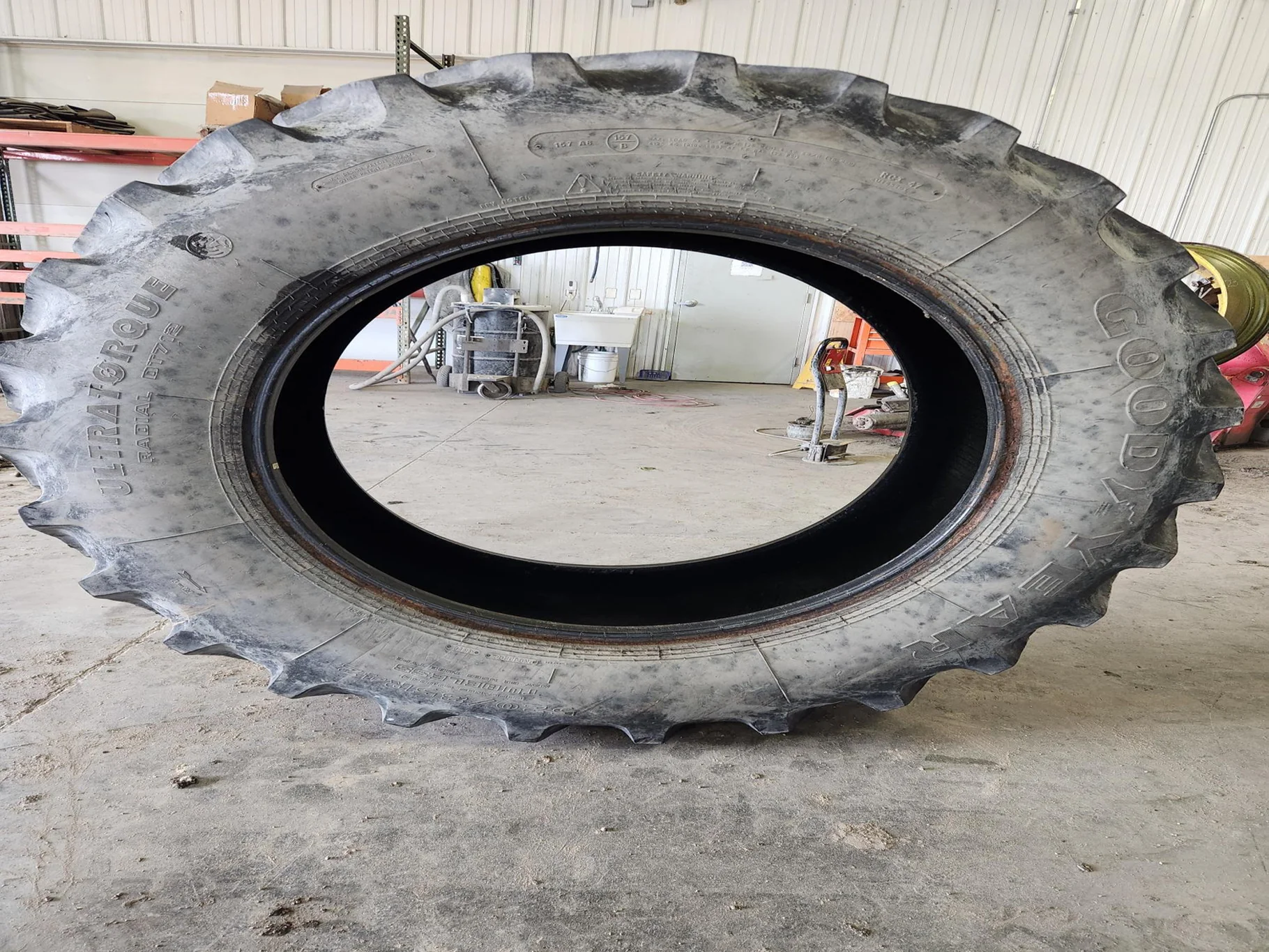 Used 520/85R42 157A8 Goodyear Ultra Torque Radial R-1 TL 85% image 5