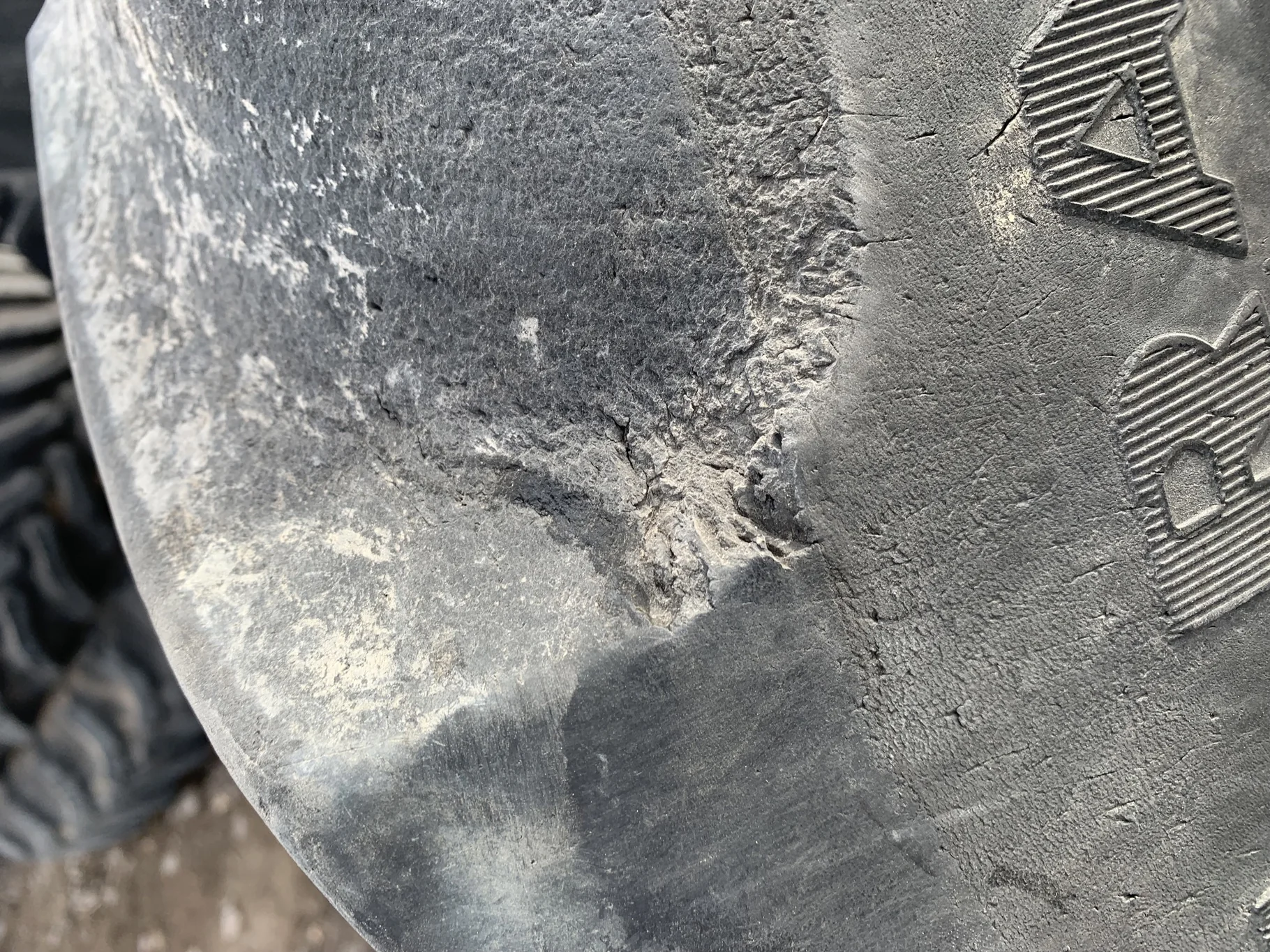 Used 380/80R38 Goodyear Super Traction DT800 R-1W (142A8/B) 30% - Fair Condition ( Lug Cuts, Stubble image 9
