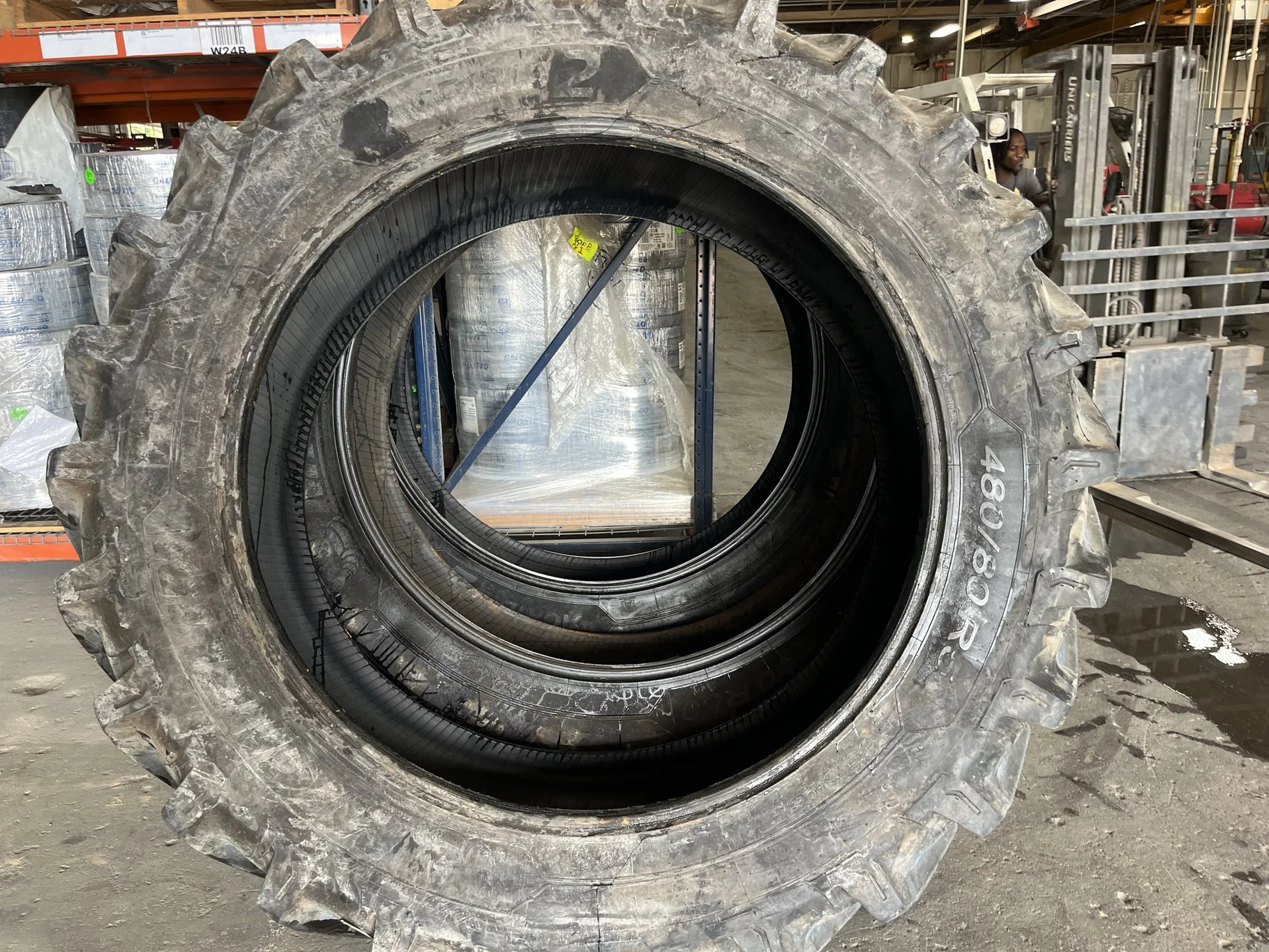 Used 480/80R50 159A8/159B Michelin AgriBib 2 R-1W TL 90% image 2