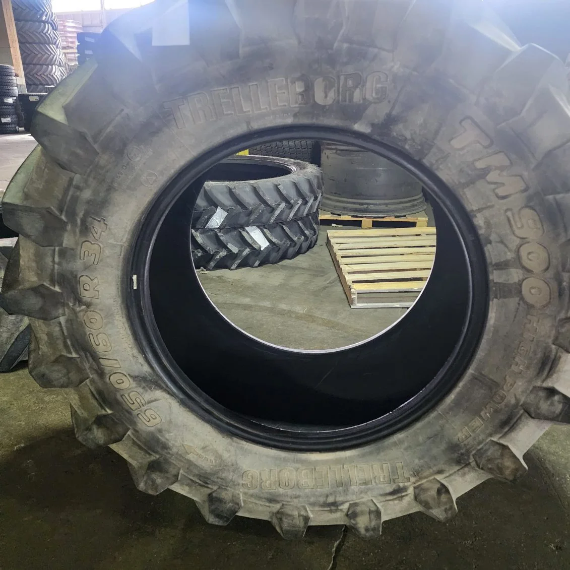 Used 650/60R34 156E Trelleborg TM900 TL R-1 50-55% image 4
