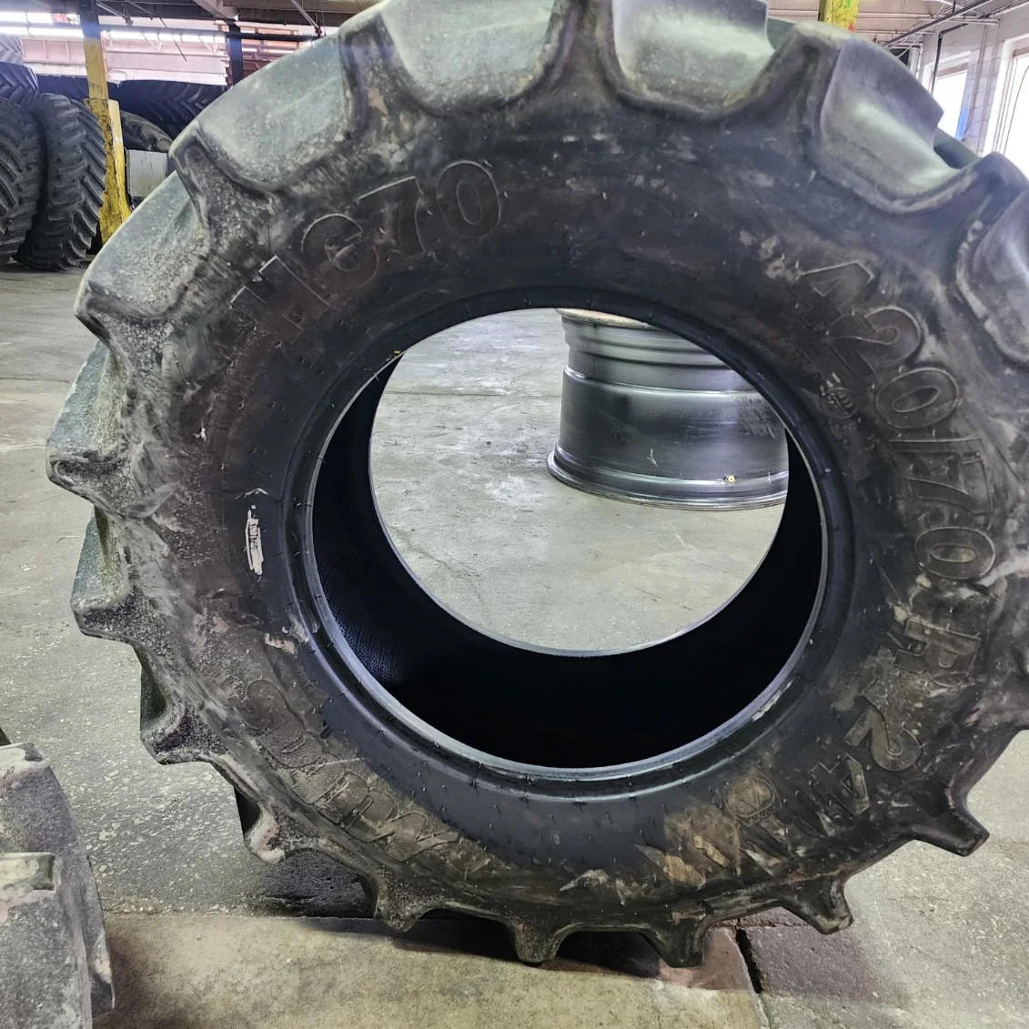 Used 420/70R24 133A8 Mitas HC70 TL R-1W 85-90% image 4
