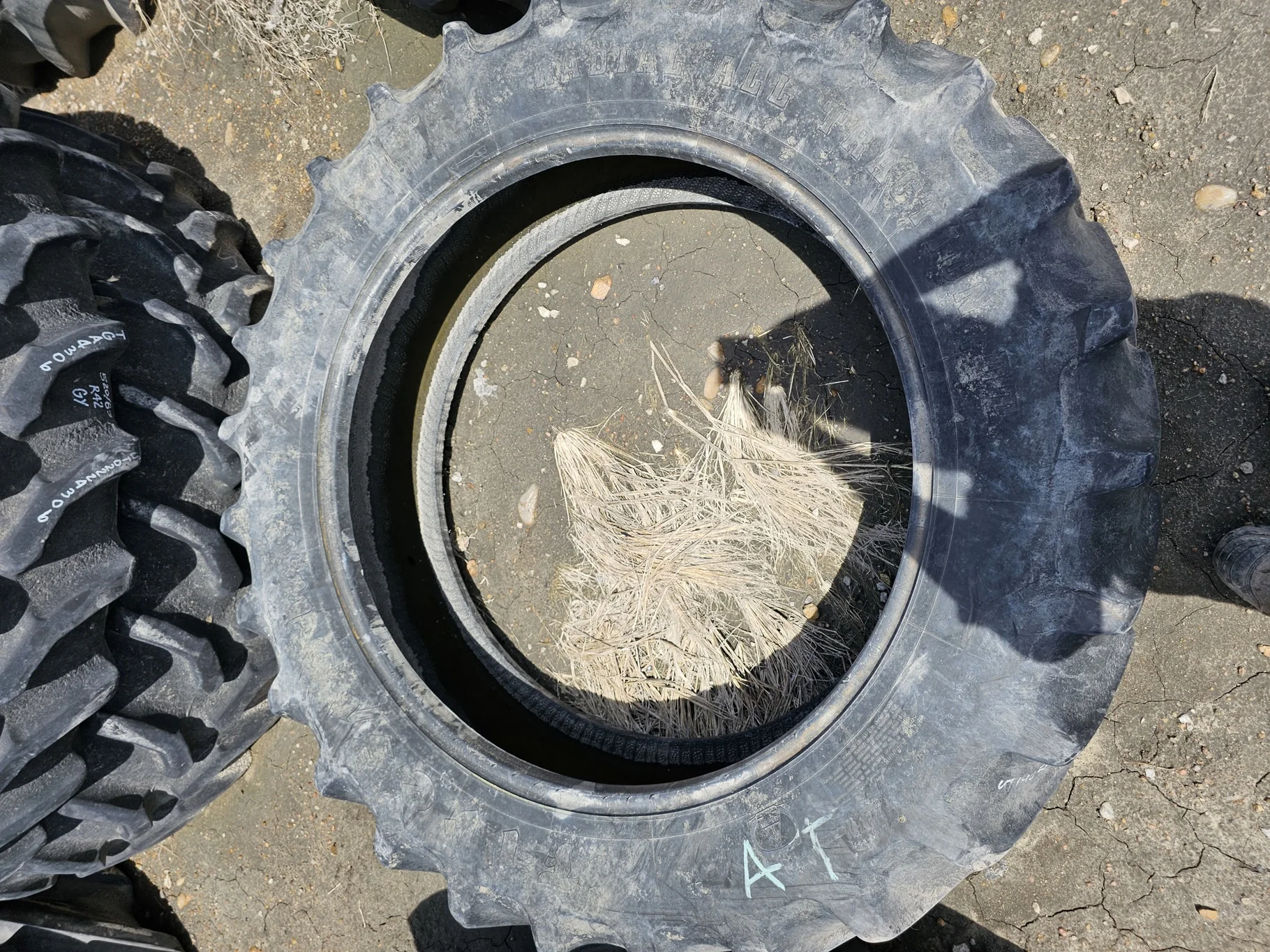 Used 380/80R38 Firestone Radial All Traction DT R-1W 142B TL 40% - Fair Condition