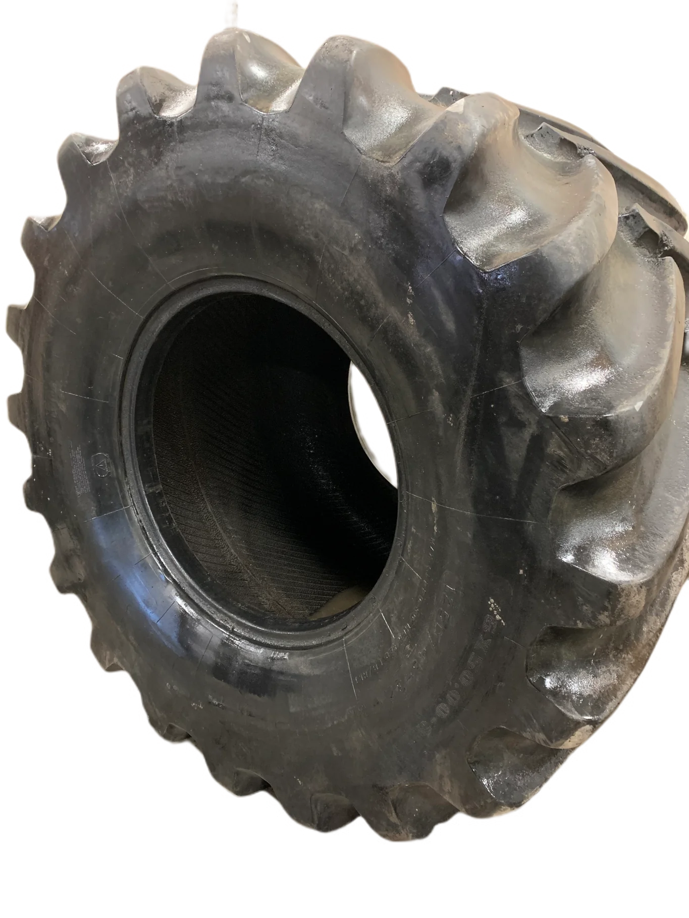 Used IF1250/45-32 Firestone  R-1W 177B 80% (stubble) Side wall Cracks, Lug Damage