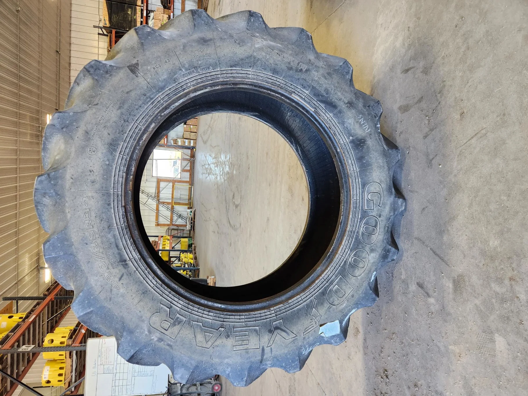 Used 420/85R34 147B Goodyear STR R-1W TL 65%