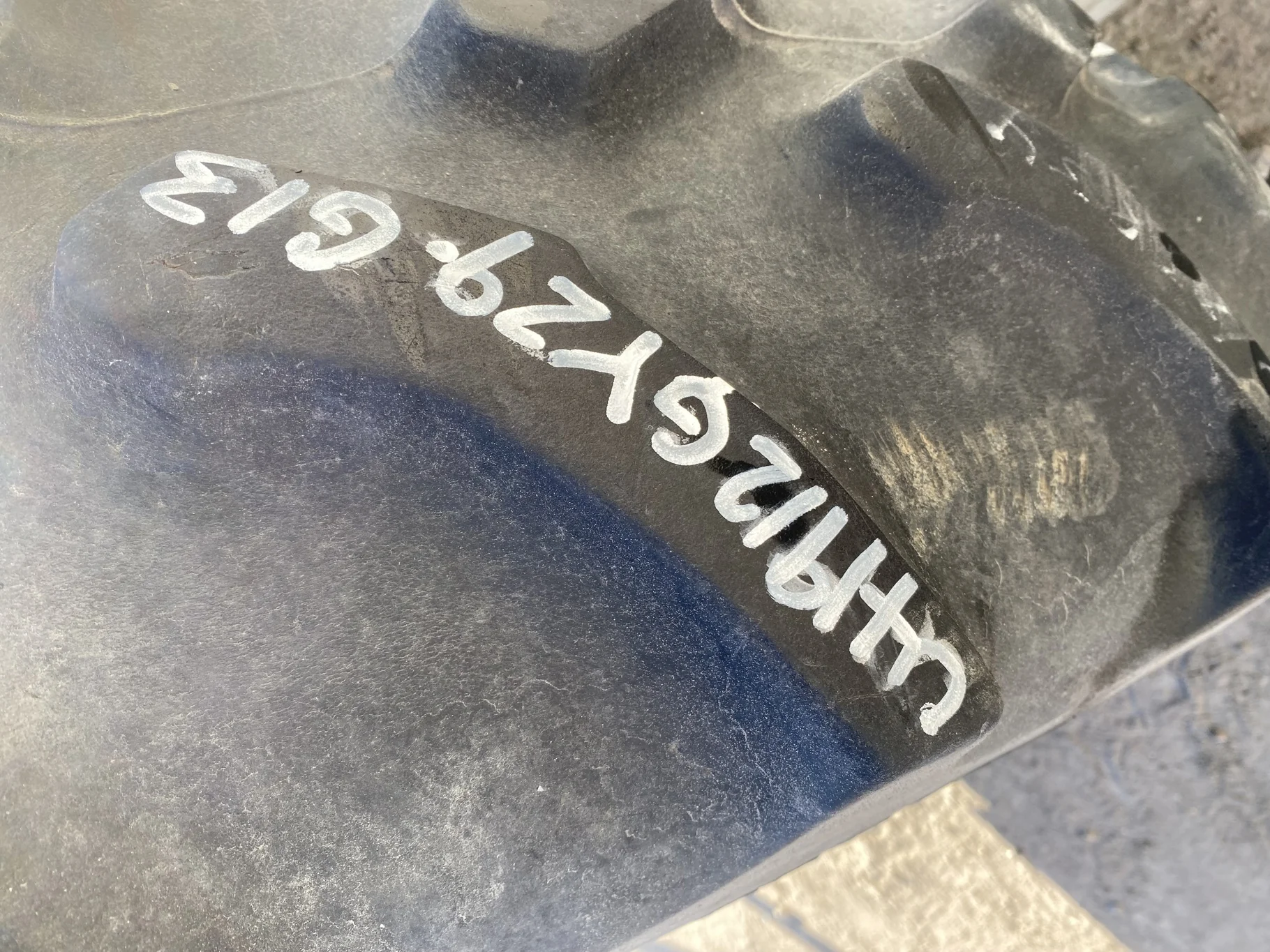 Used 380/85R34 Goodyear Ultra Torque Radial DT712 137A8 TL 40% - lug cuts; stubble; weathering; image 8