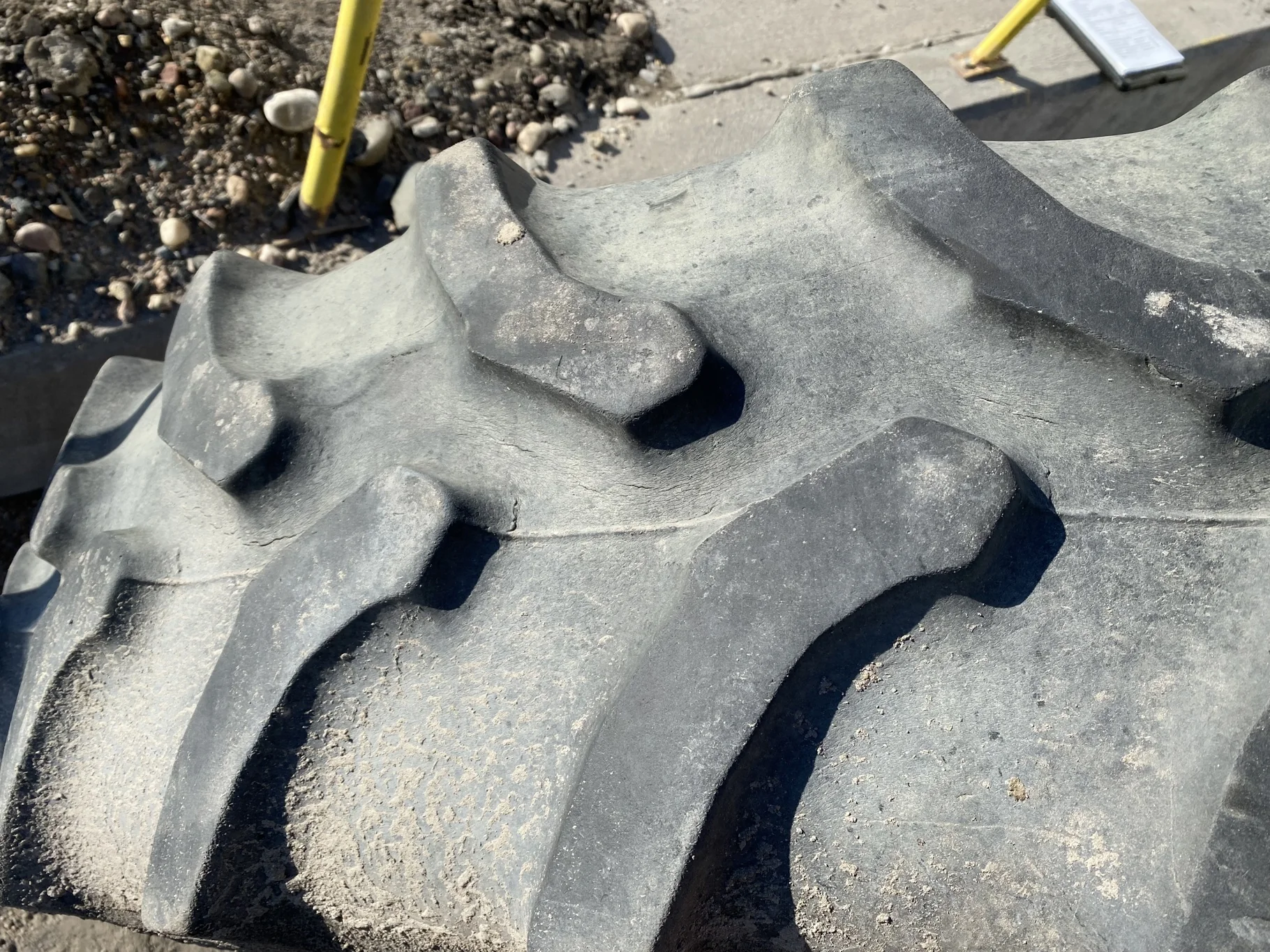 Used 380/85R34 Goodyear Ultra Torque Radial DT712 137A8 TL 40% - lug cuts; stubble; weathering; image 9