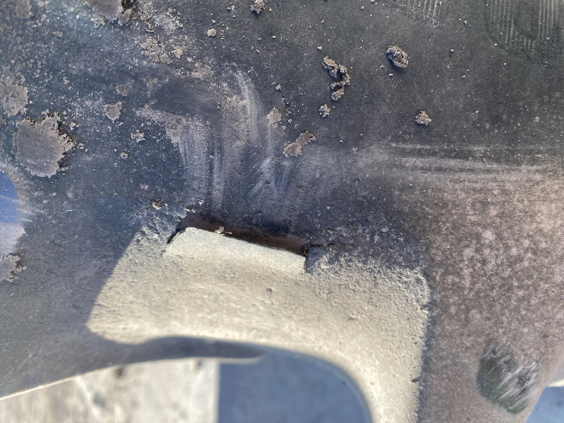 Used 380/80R38 Firestone Radial All Traction DT R-1W 142B TL 60% - sidewall cracks/cuts, roadwear, s