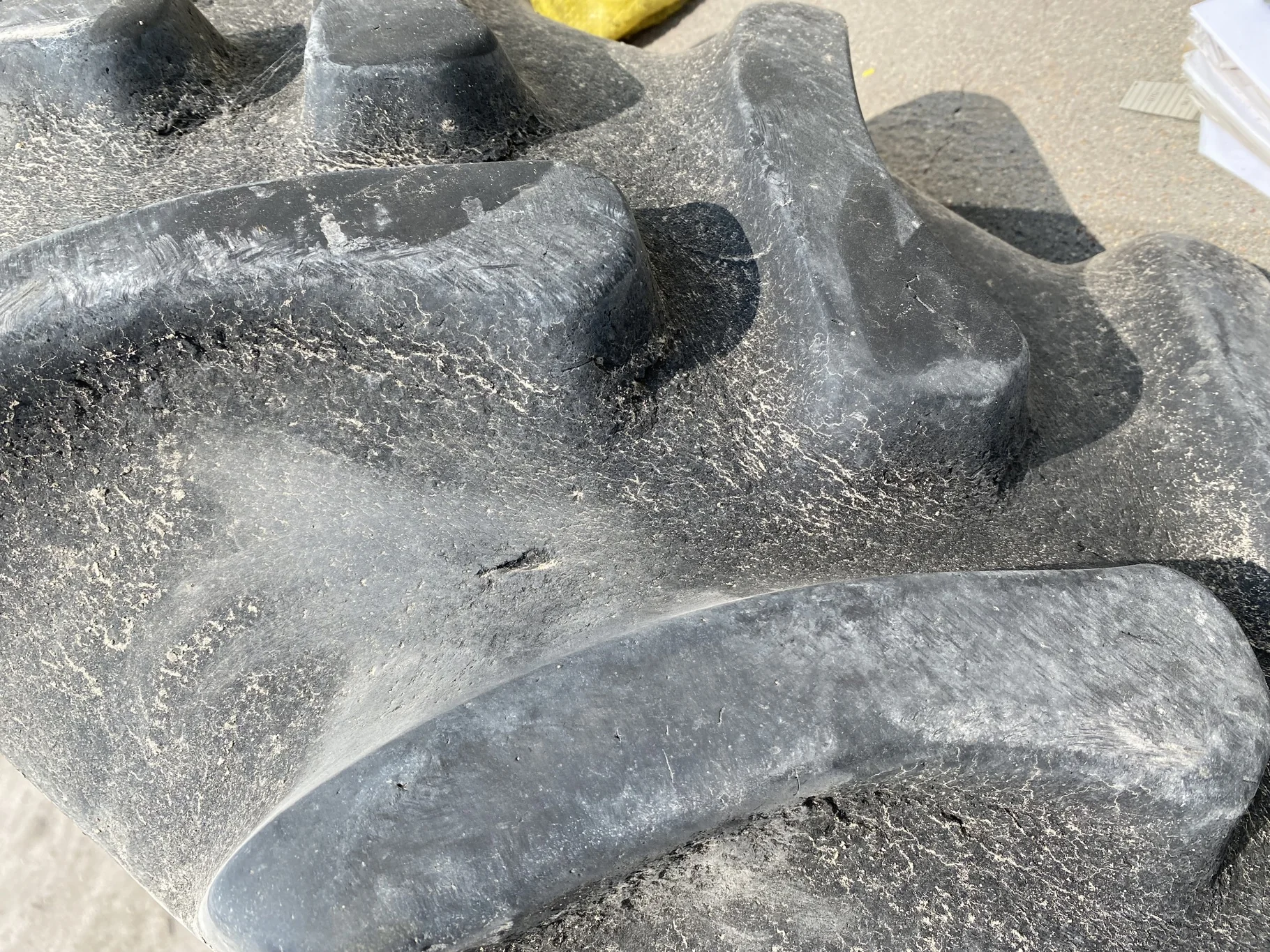 Used 380/80R38 Firestone Radial All Traction DT R-1W 142B TL 60% - sidewall cracks/cuts, roadwear, s image 6